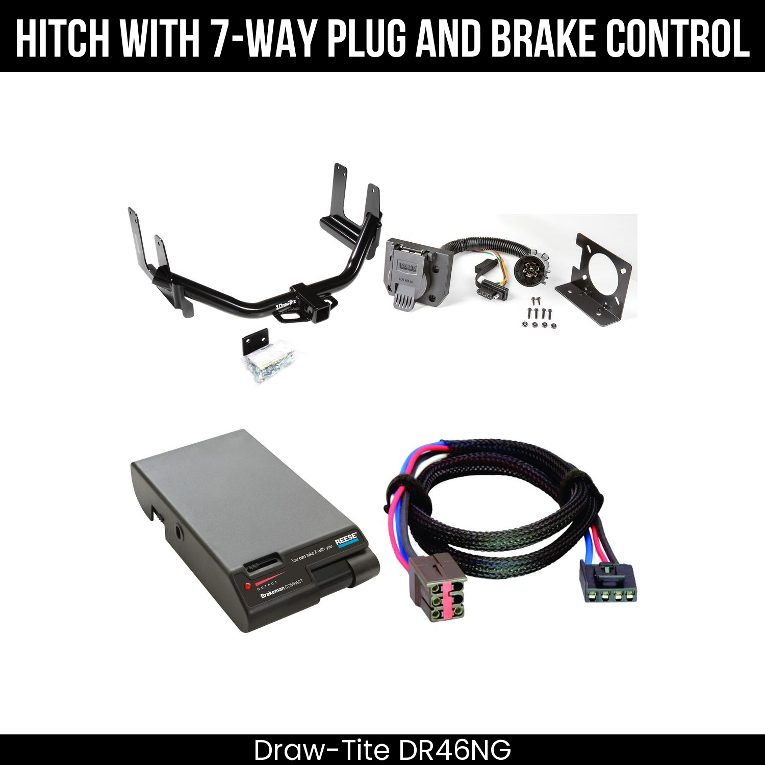 Trailer Hitch , 7-Way , Reese Brakeman Brake Control