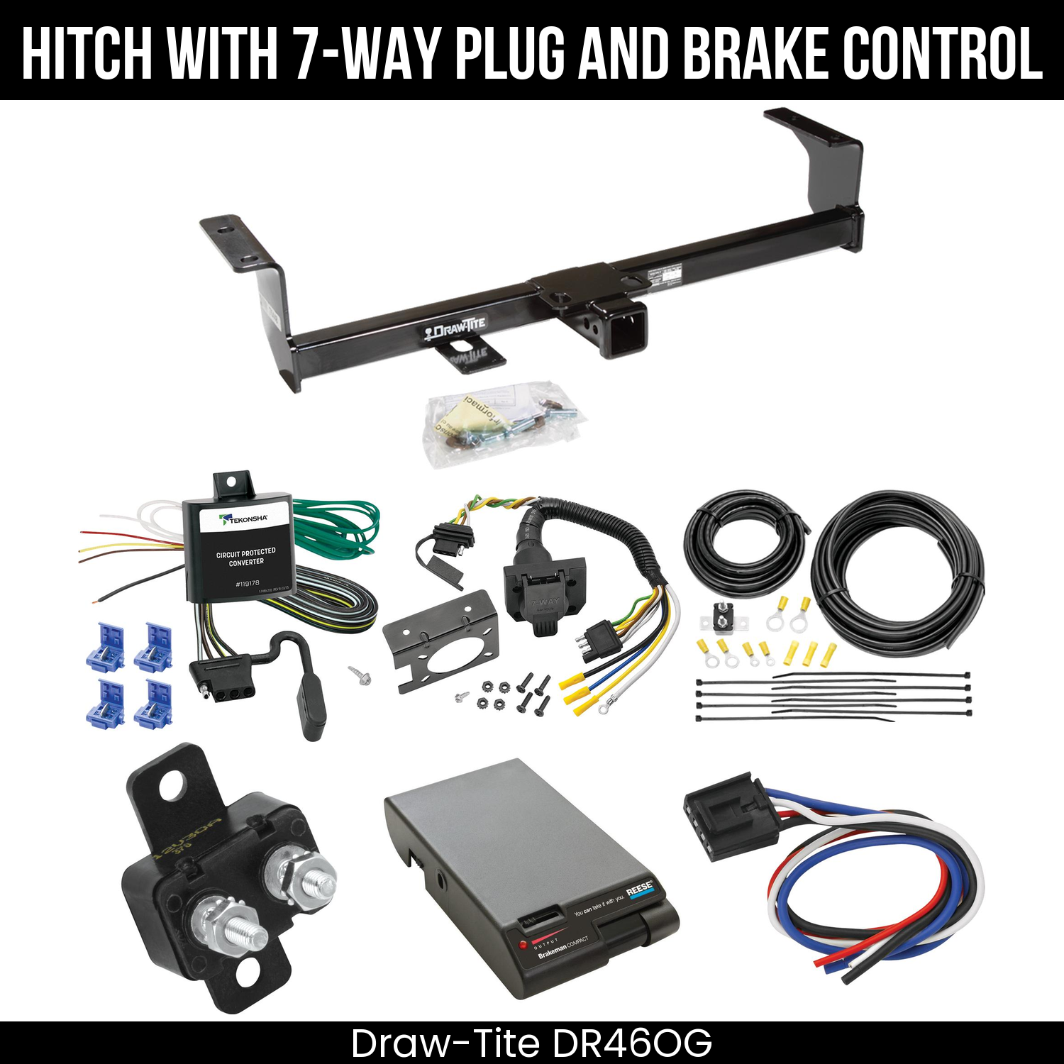 Trailer Hitch , 7-Way , Reese Brakeman Brake Control
