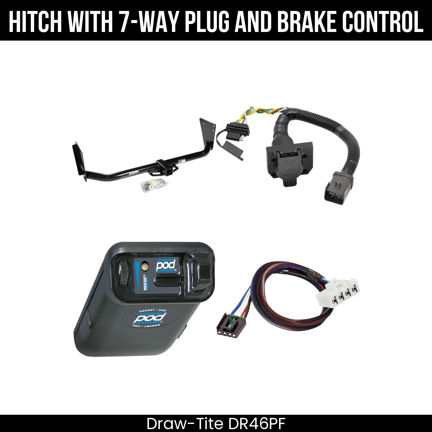 Trailer Hitch , 7-Way , Reese POD Brake Control