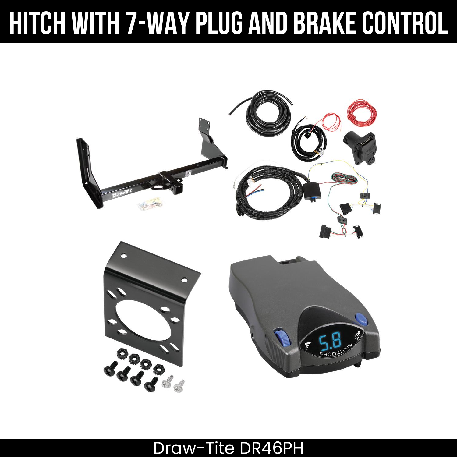 Trailer Hitch , 7-Way , Tekonsha Prodigy P2 Brake Control