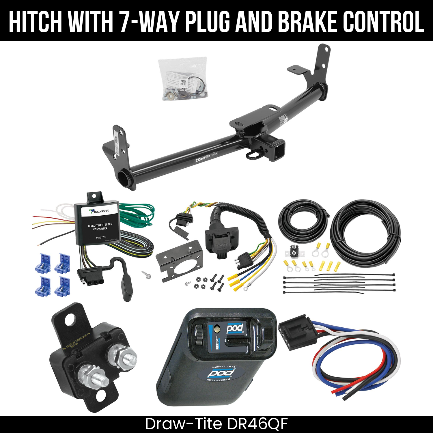 Trailer Hitch , 7-Way , Reese POD Brake Control
