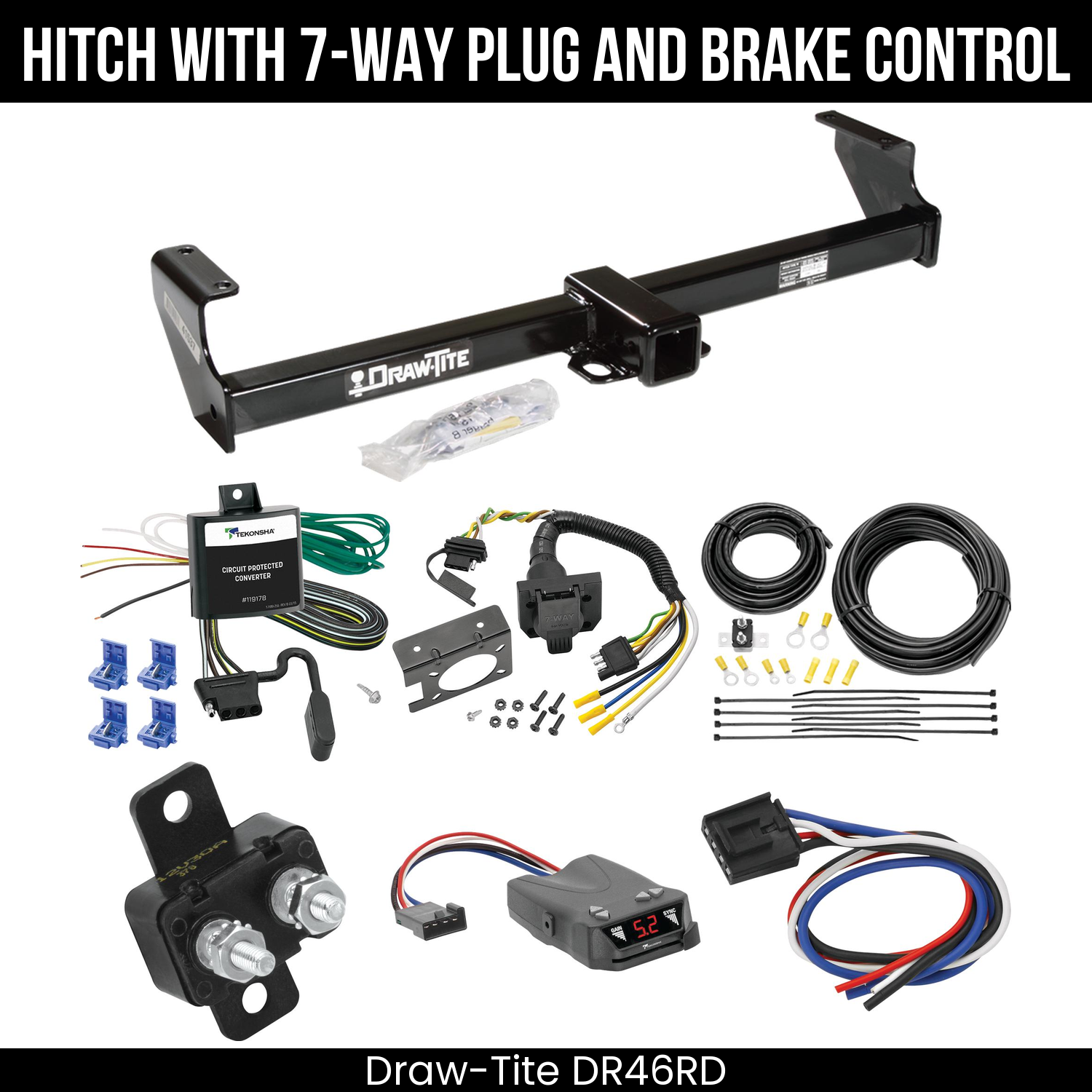 Trailer Hitch , 7-Way , Tekonsha Brakeman IV Brake Control