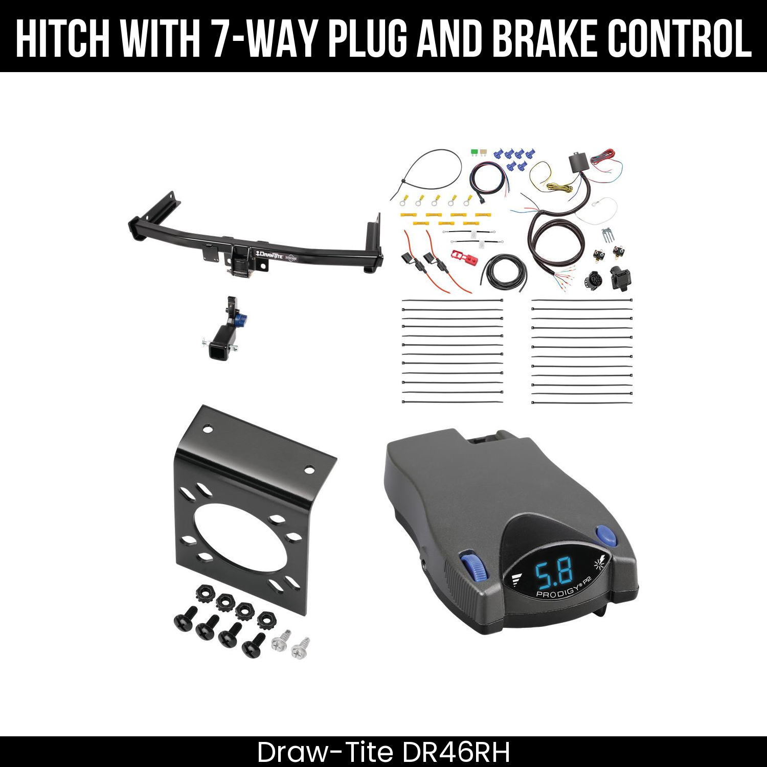 Trailer Hitch , 7-Way , Tekonsha Prodigy P2 Brake Control