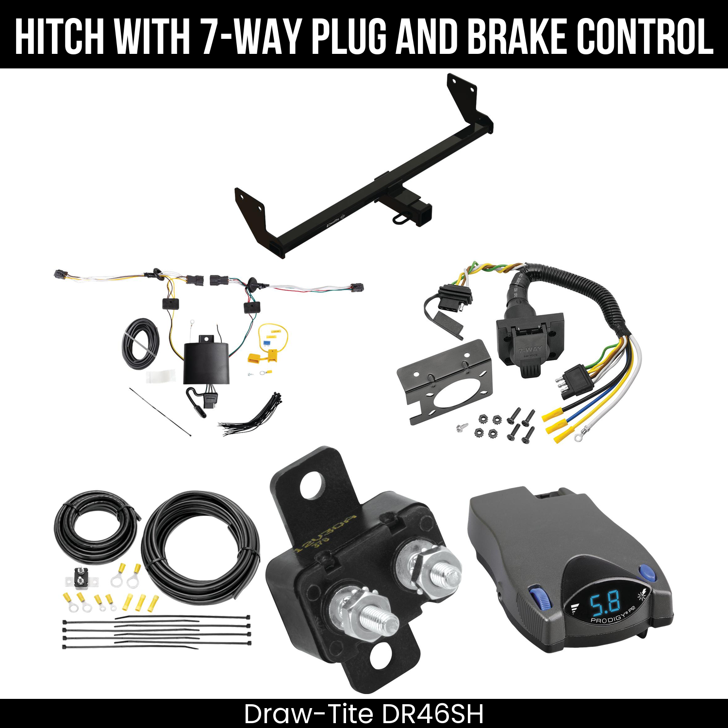 Trailer Hitch , 7-Way , Tekonsha Prodigy P2 Brake Control