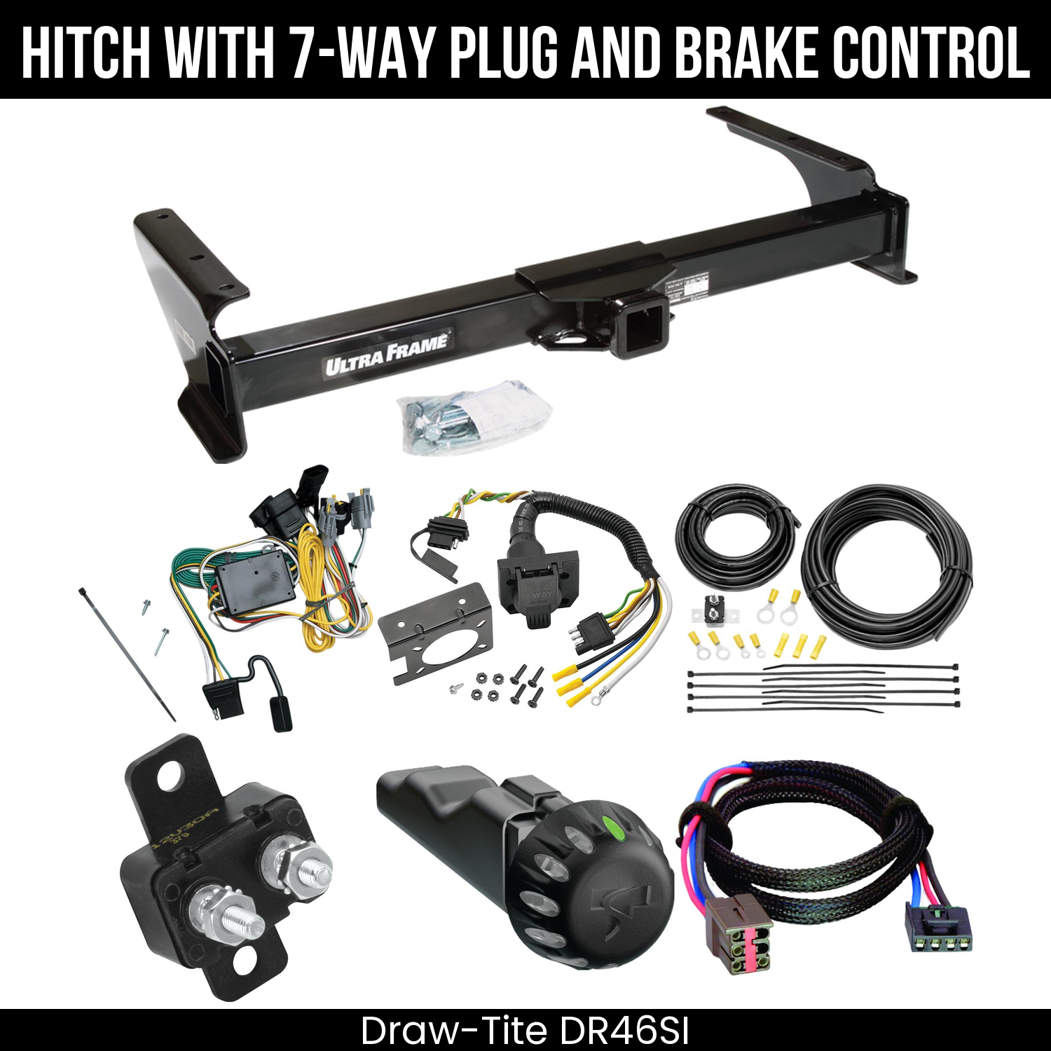 Draw Tite DR46SI Hitch With 7 Way Plug And Brake Control Bundle Featureimg