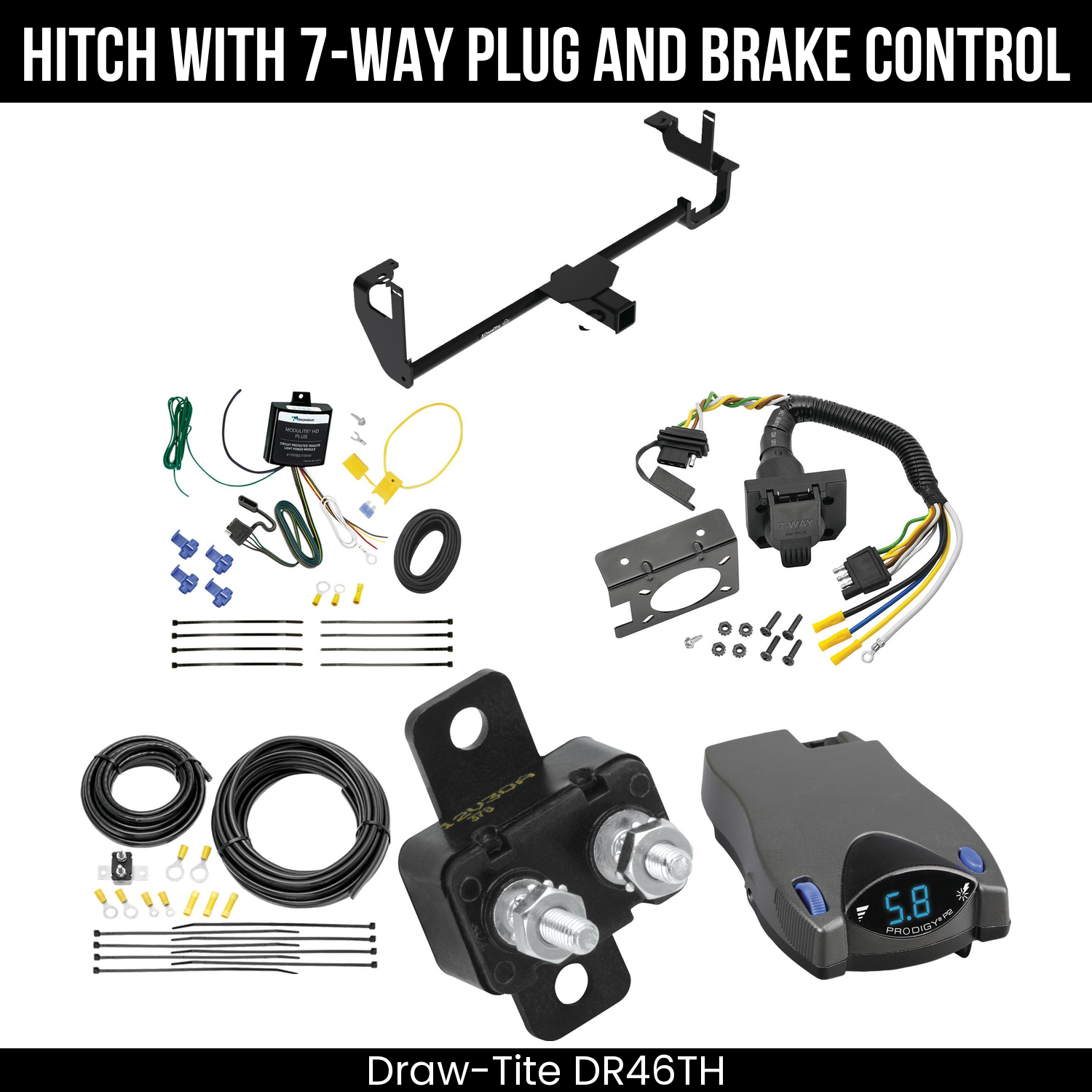 Trailer Hitch , 7-Way , Tekonsha Prodigy P2 Brake Control