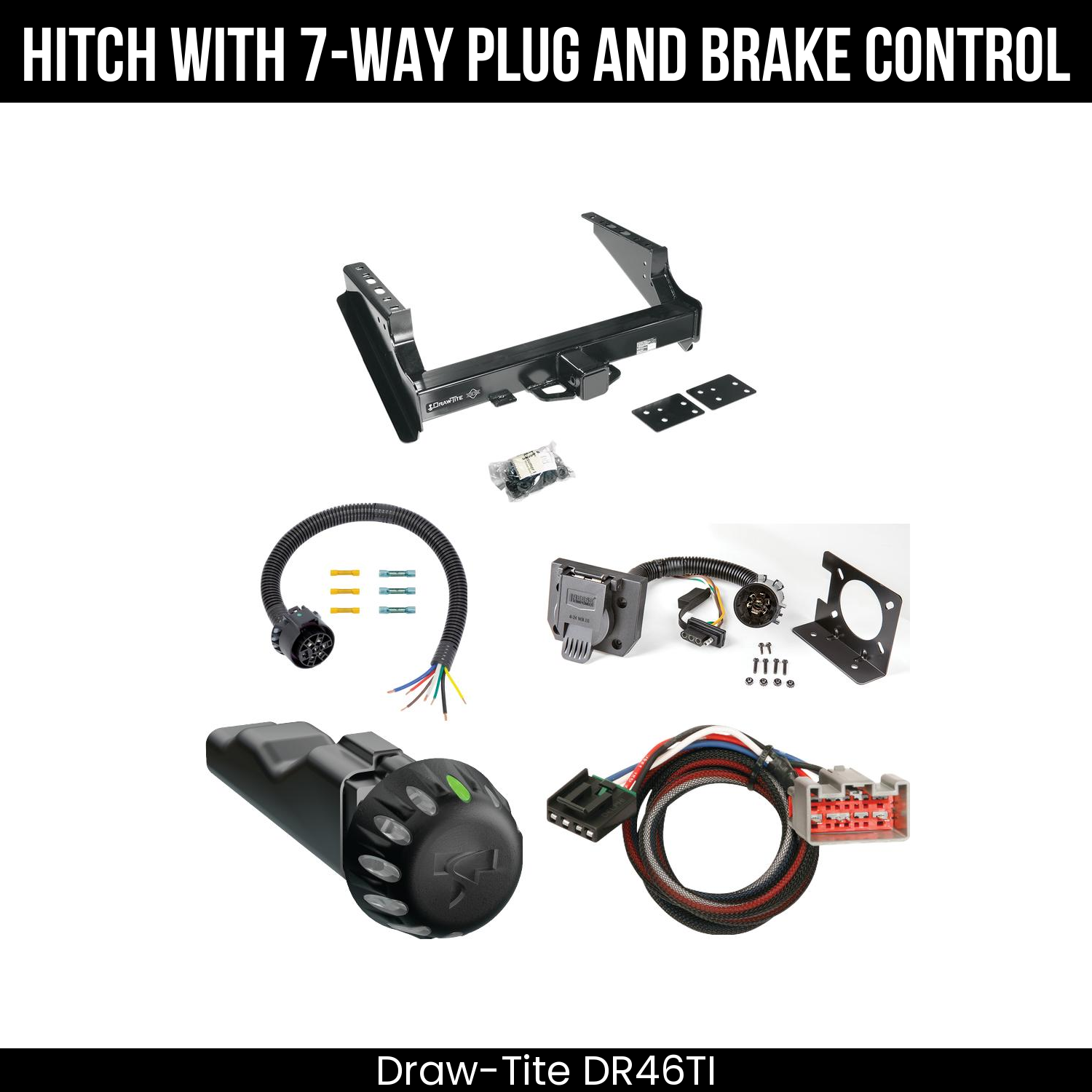 Draw Tite DR46TI Hitch With 7 Way Plug And Brake Control Bundle Featureimg
