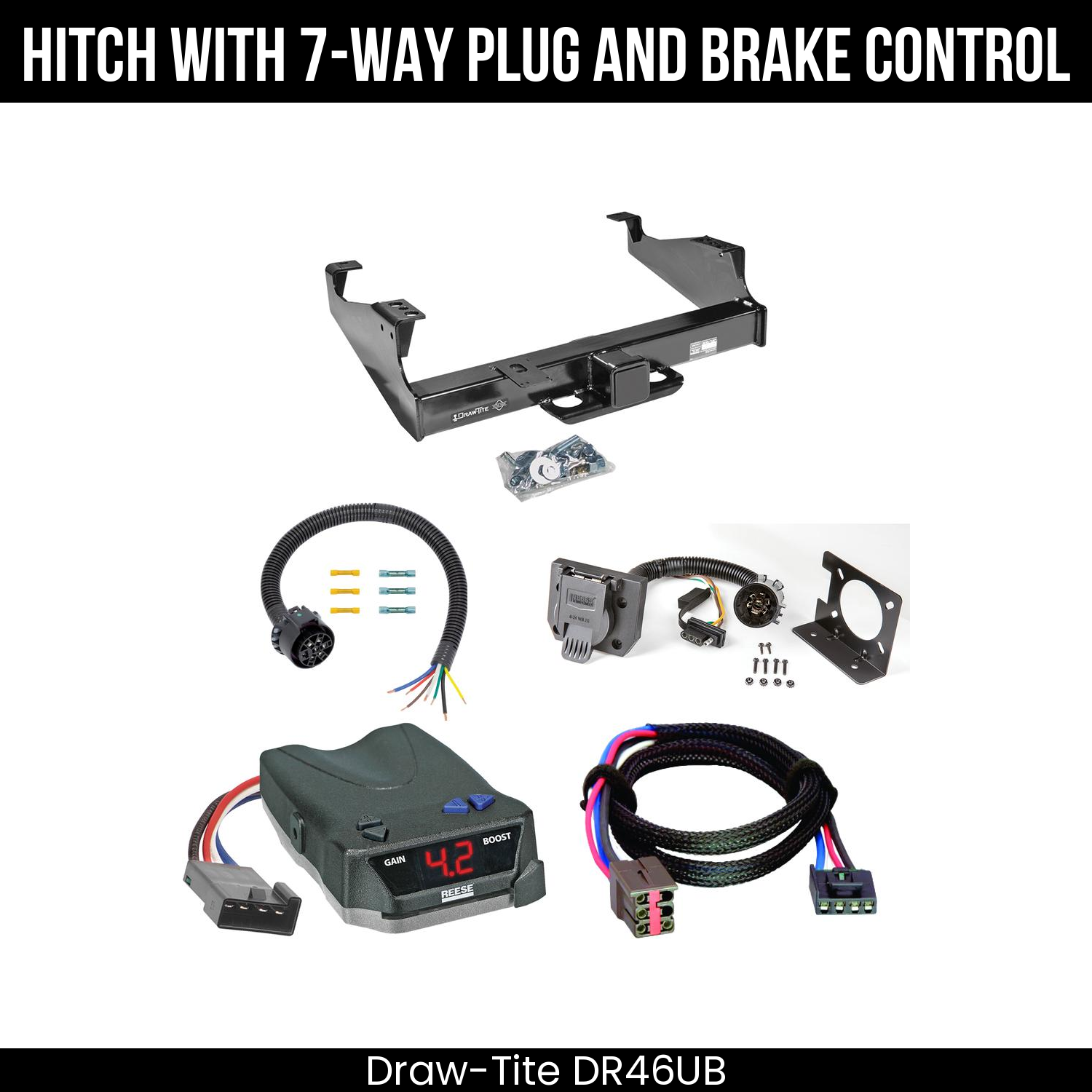 Trailer Hitch , 7-Way , Reese Brake EVN Control
