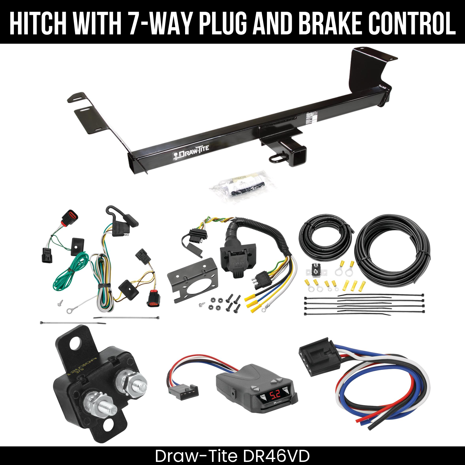 Trailer Hitch , 7-Way , Tekonsha Brakeman IV Brake Control