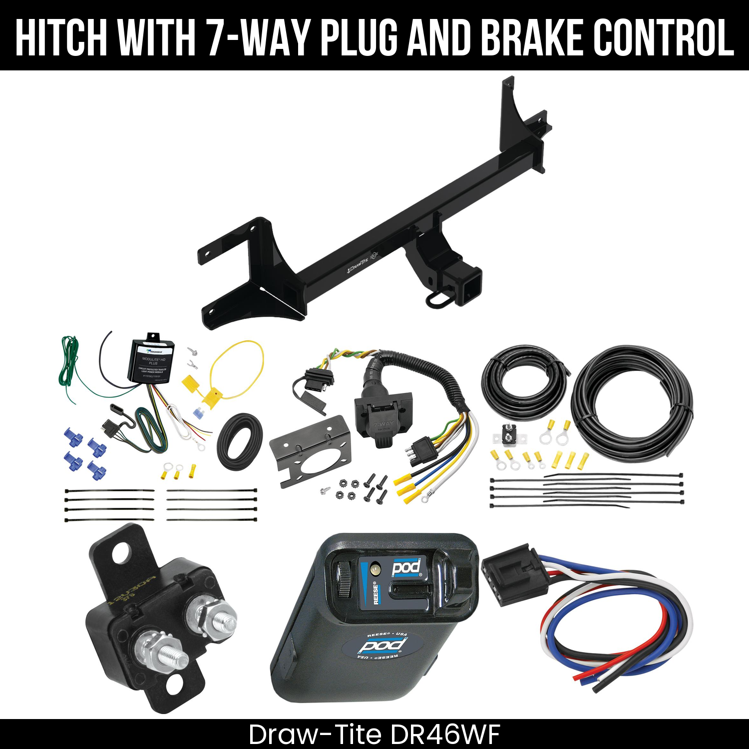 Trailer Hitch , 7-Way , Reese POD Brake Control