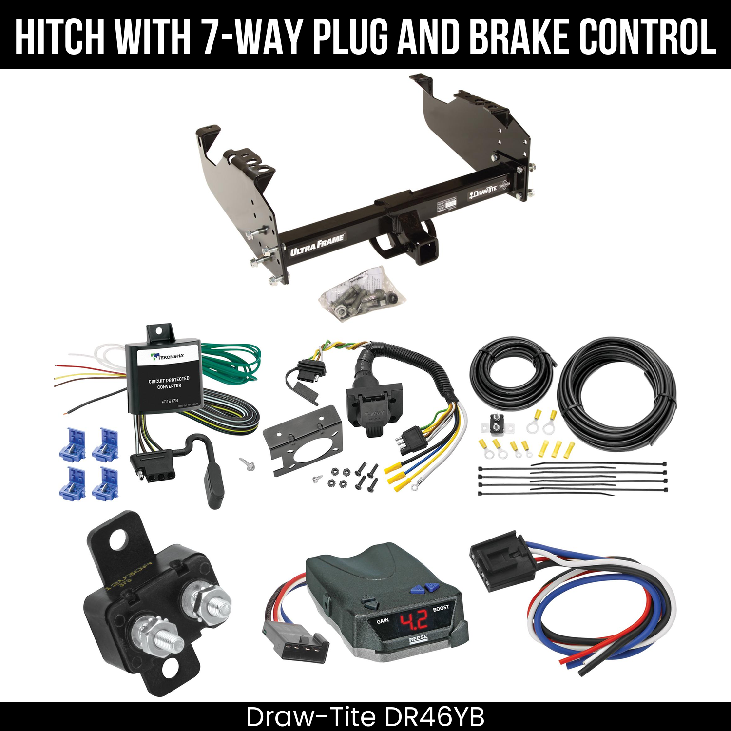 Trailer Hitch , 7-Way , Reese Brake EVN Control