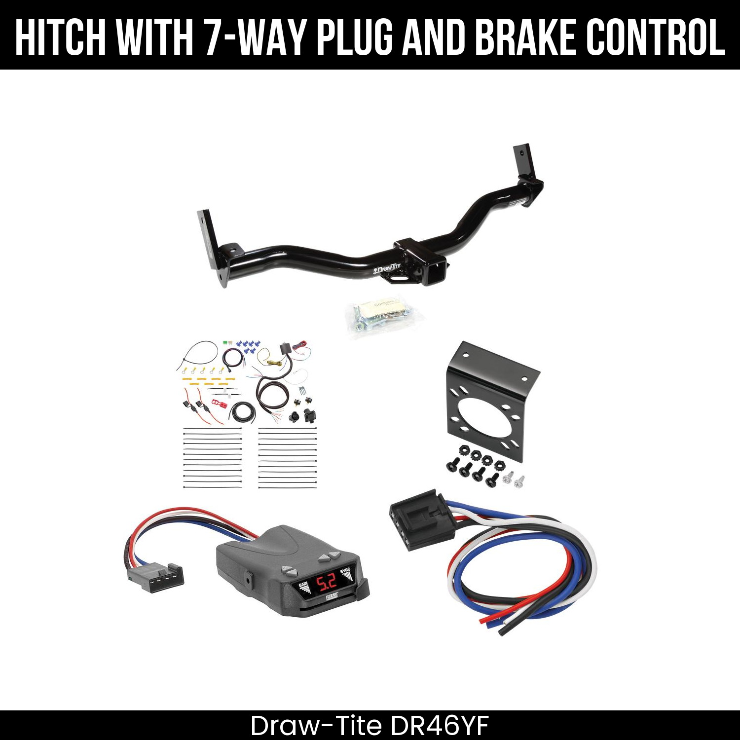 Trailer Hitch , 7-Way , Reese Brakeman IV Brake Control