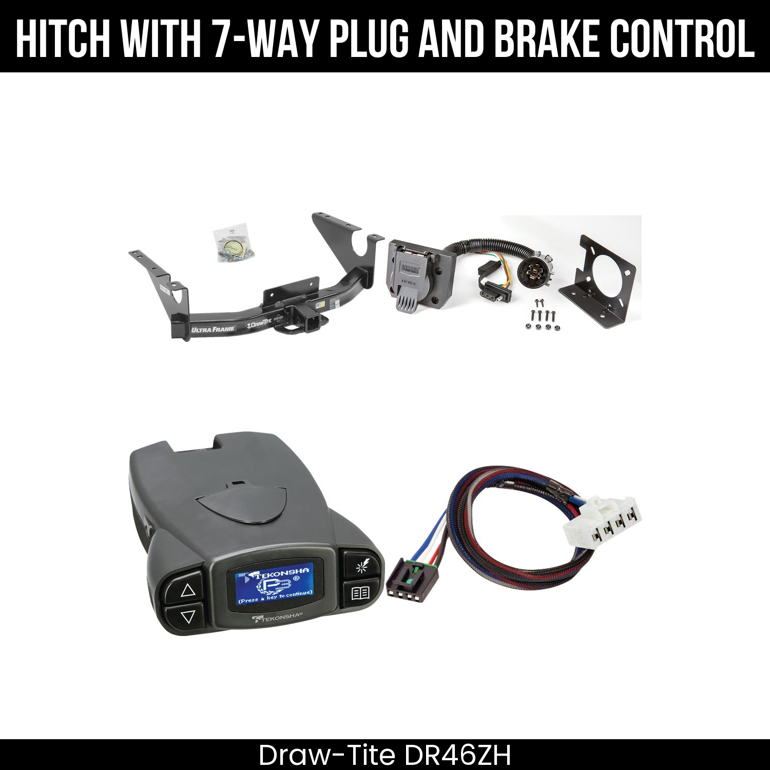 Trailer Hitch , 7-Way , Tekonsha Prodigy P3 Brake Control