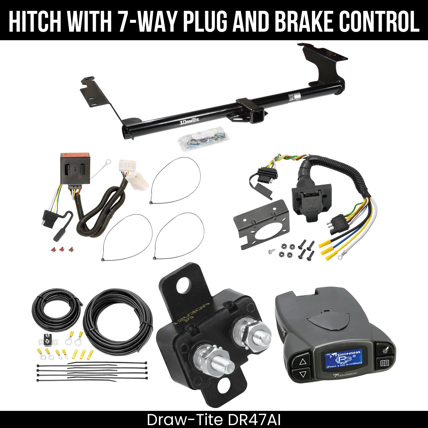 Trailer Hitch , 7-Way , Tekonsha Prodigy P3 Brake Control
