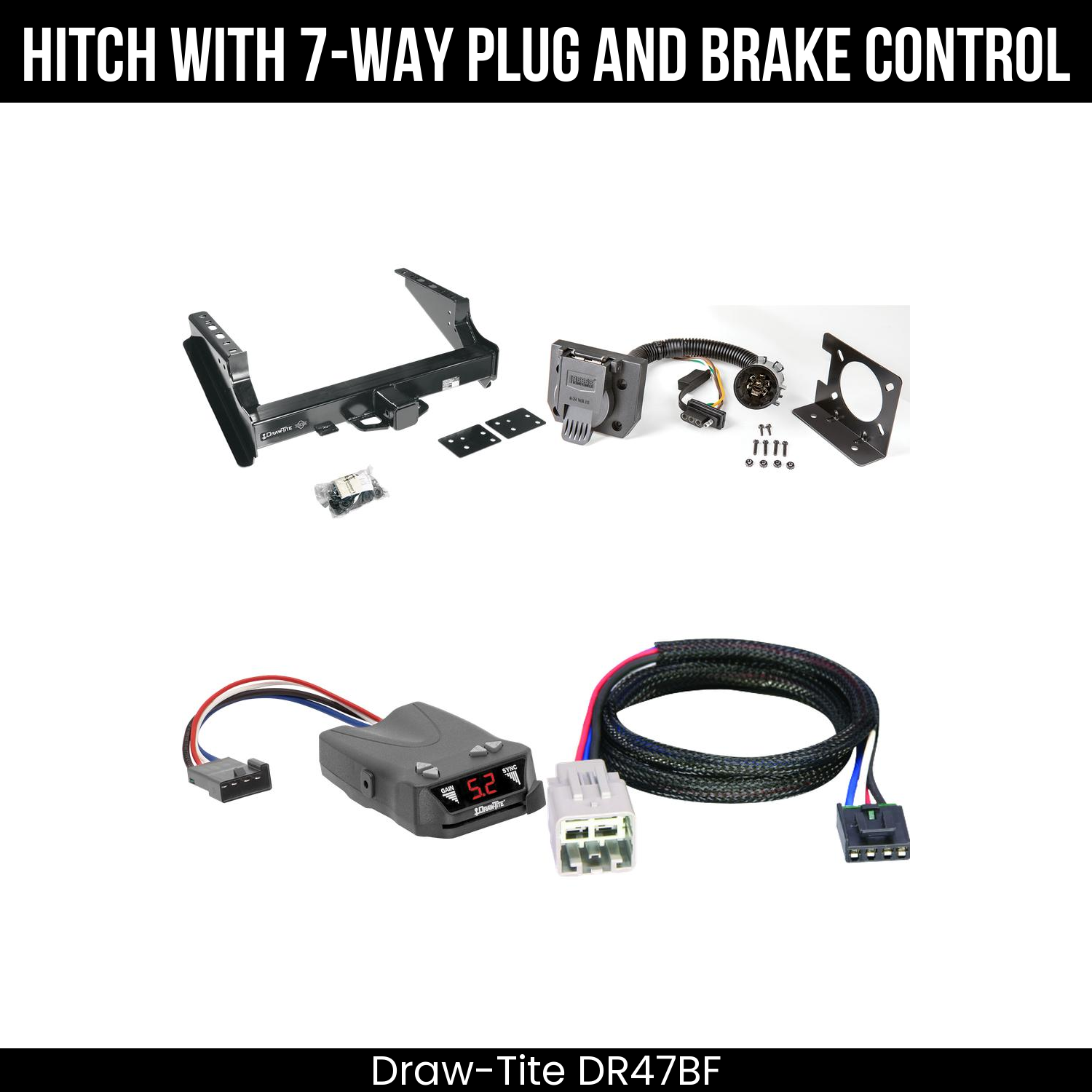 Trailer Hitch , 7-Way , Draw-Tite Activator IV Brake Control