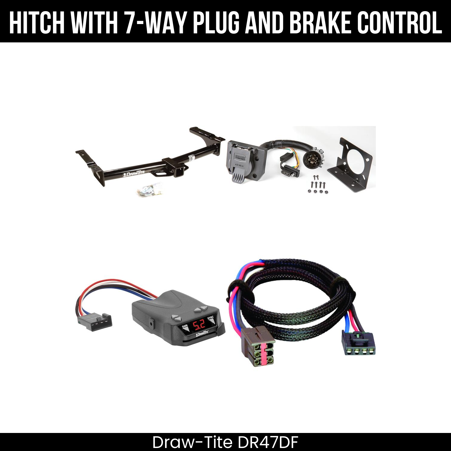 Trailer Hitch , 7-Way , Draw-Tite Activator IV Brake Control