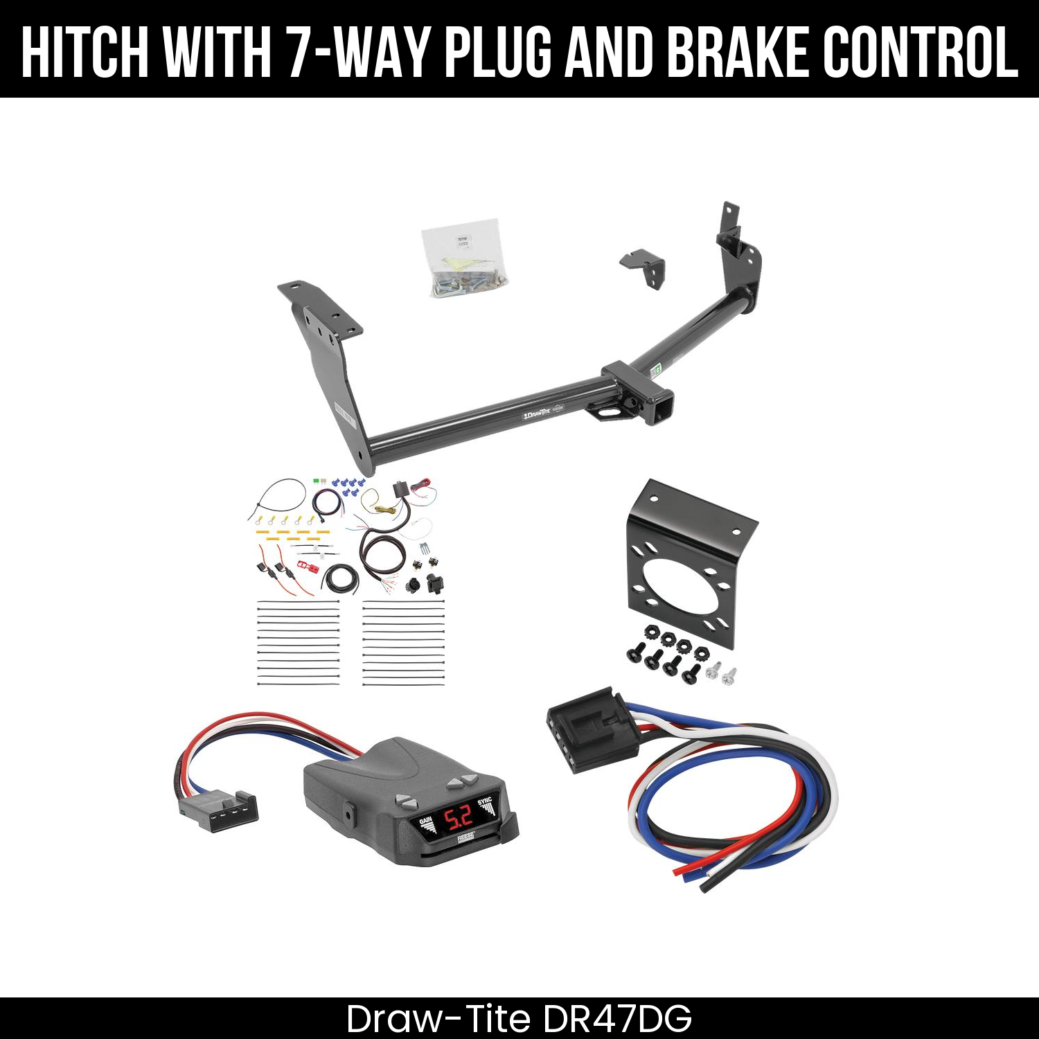 Trailer Hitch , 7-Way , Reese Brakeman IV Brake Control