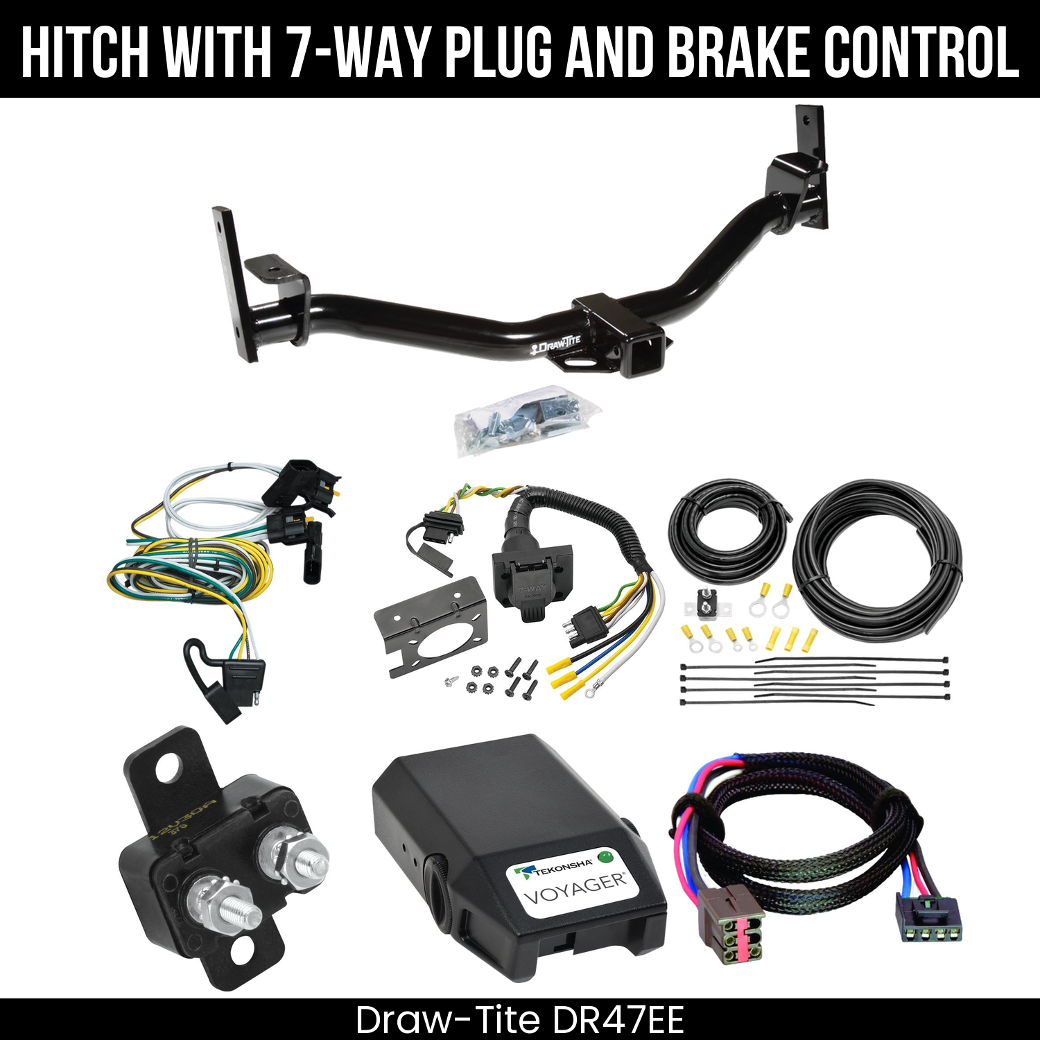 Trailer Hitch , 7-Way , Tekonsha Voyager Brake Control