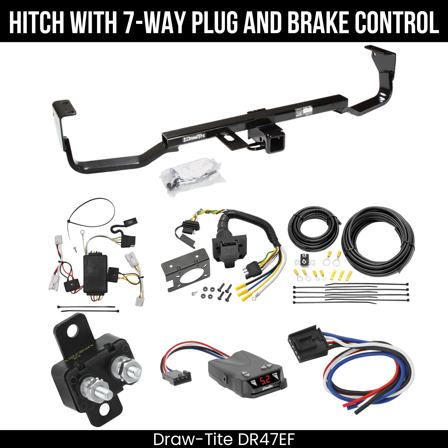 Trailer Hitch , 7-Way , Draw-Tite Activator IV Brake Control