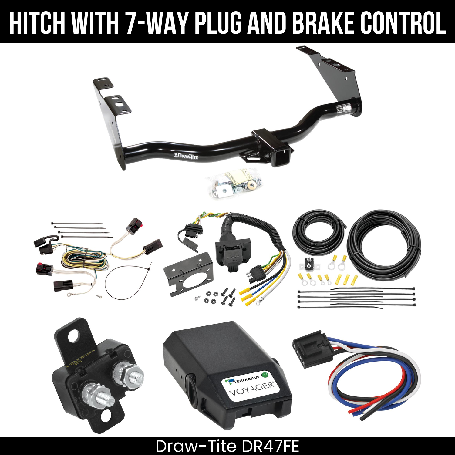 Trailer Hitch , 7-Way , Tekonsha Voyager Brake Control