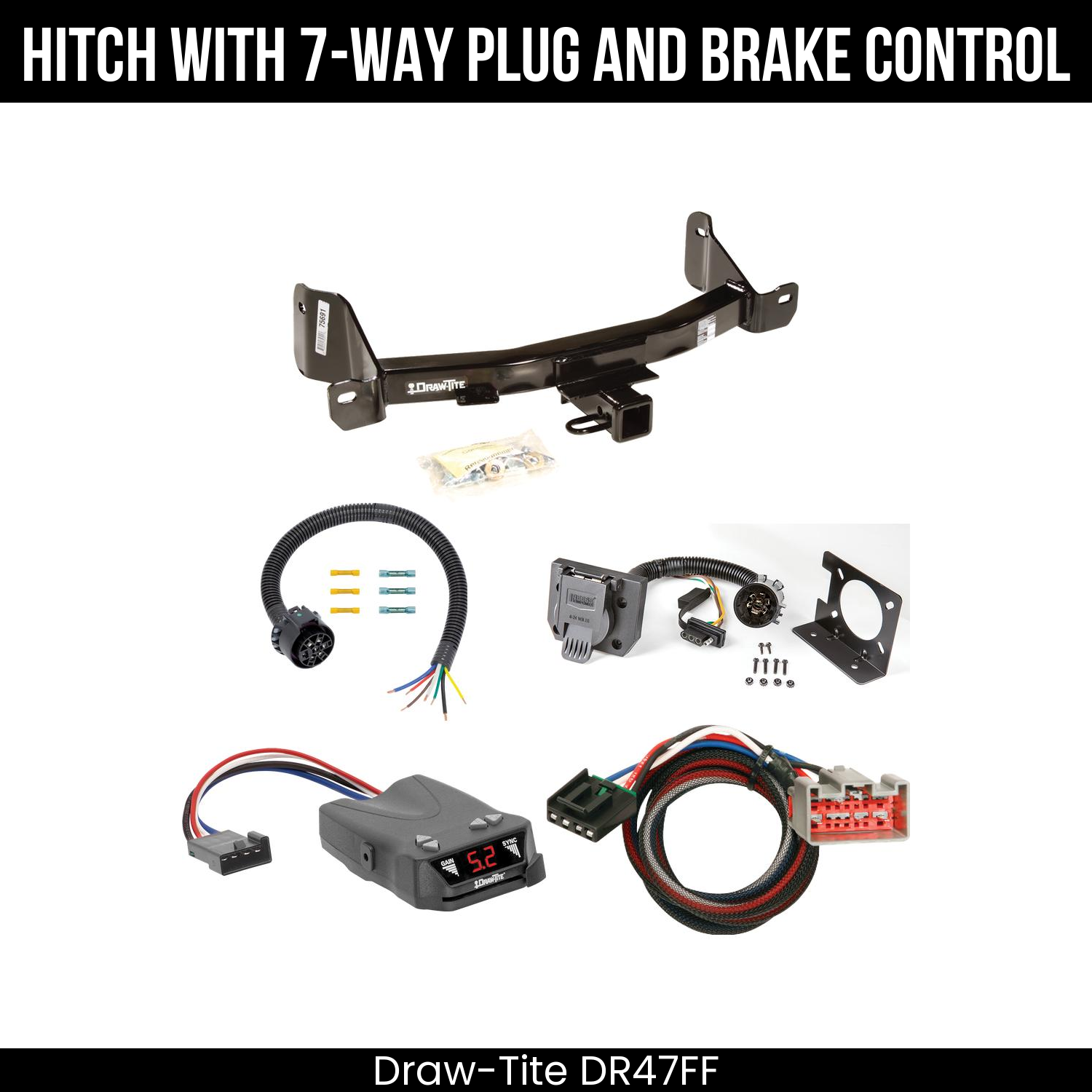 Trailer Hitch , 7-Way , Draw-Tite Activator IV Brake Control