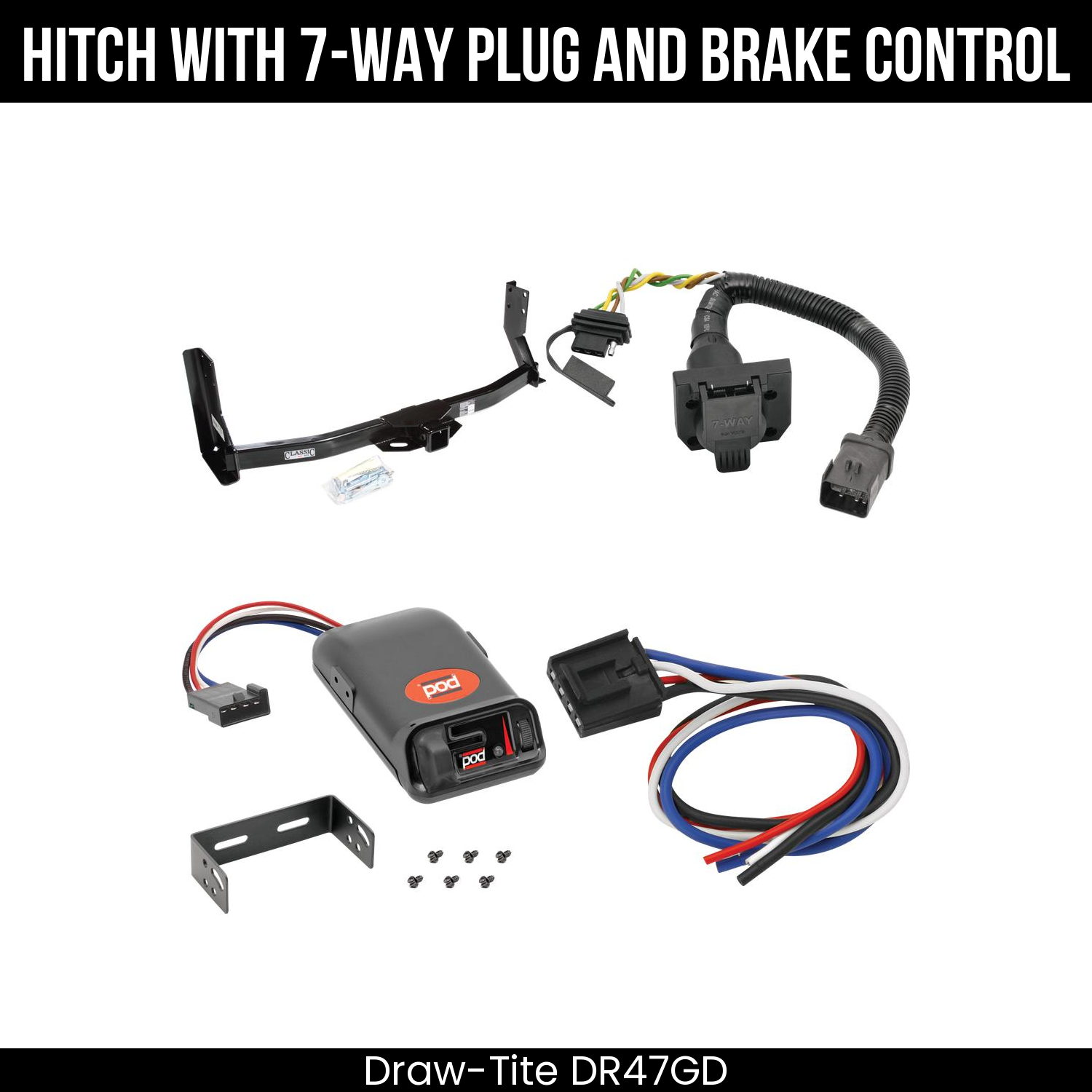 Trailer Hitch , 7-Way , Pro Series POD Brake Control