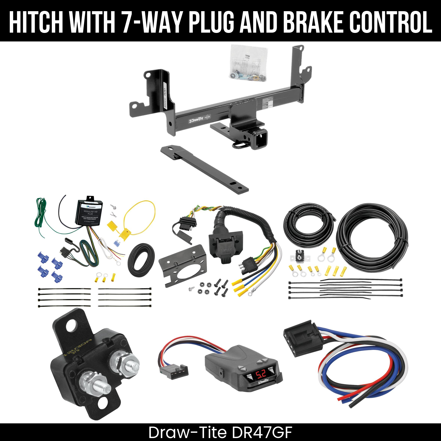 Trailer Hitch , 7-Way , Draw-Tite Activator IV Brake Control
