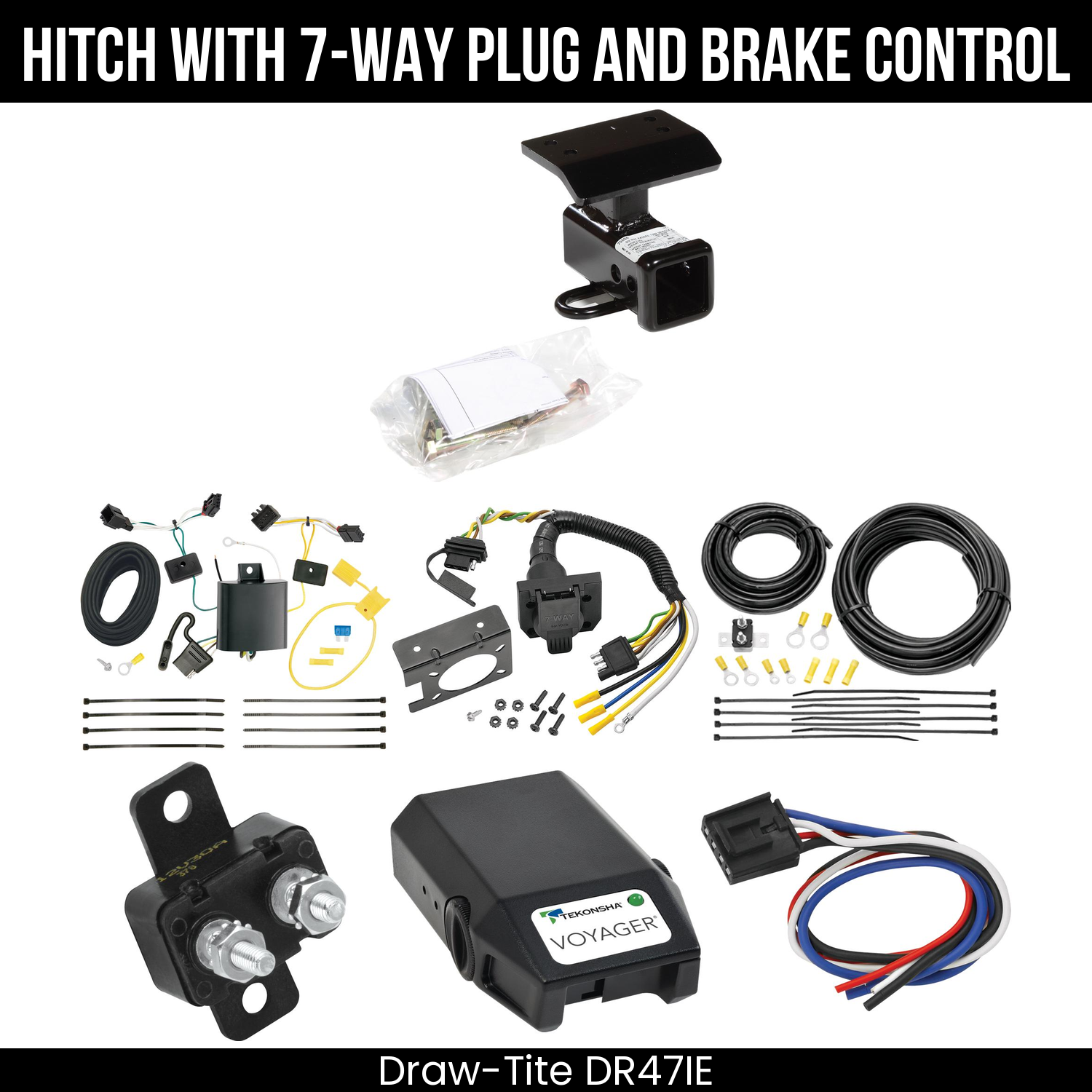 Trailer Hitch , 7-Way , Tekonsha Voyager Brake Control