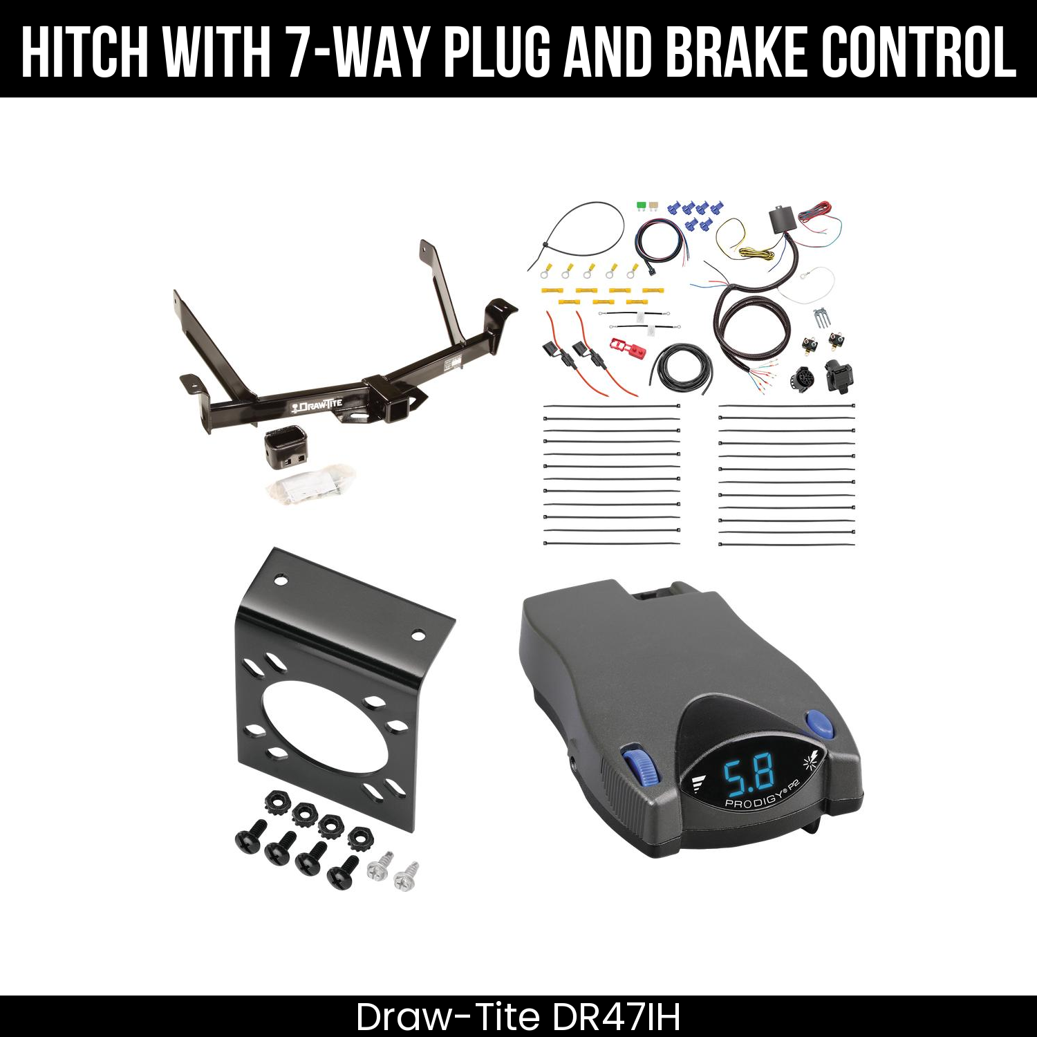 Trailer Hitch , 7-Way , Tekonsha Prodigy P2 Brake Control
