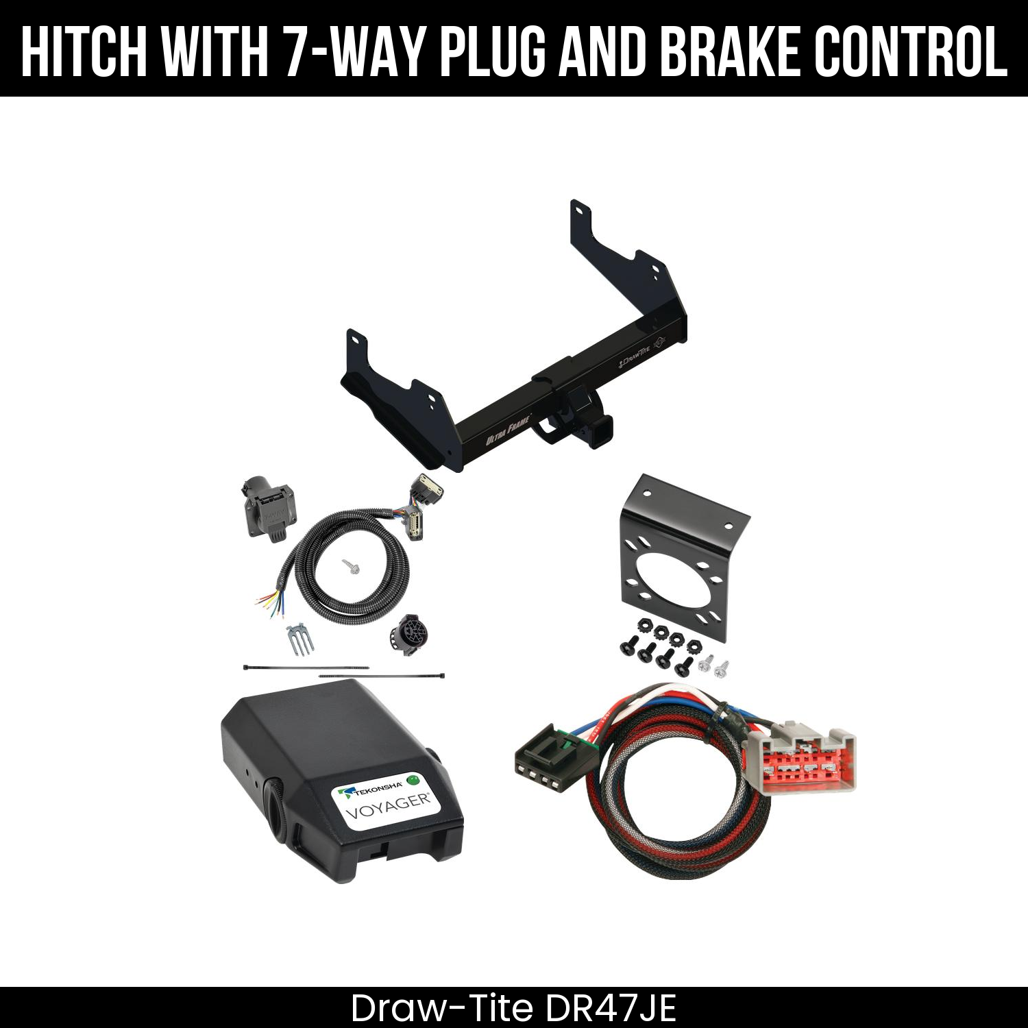 Trailer Hitch , 7-Way , Tekonsha Voyager Brake Control