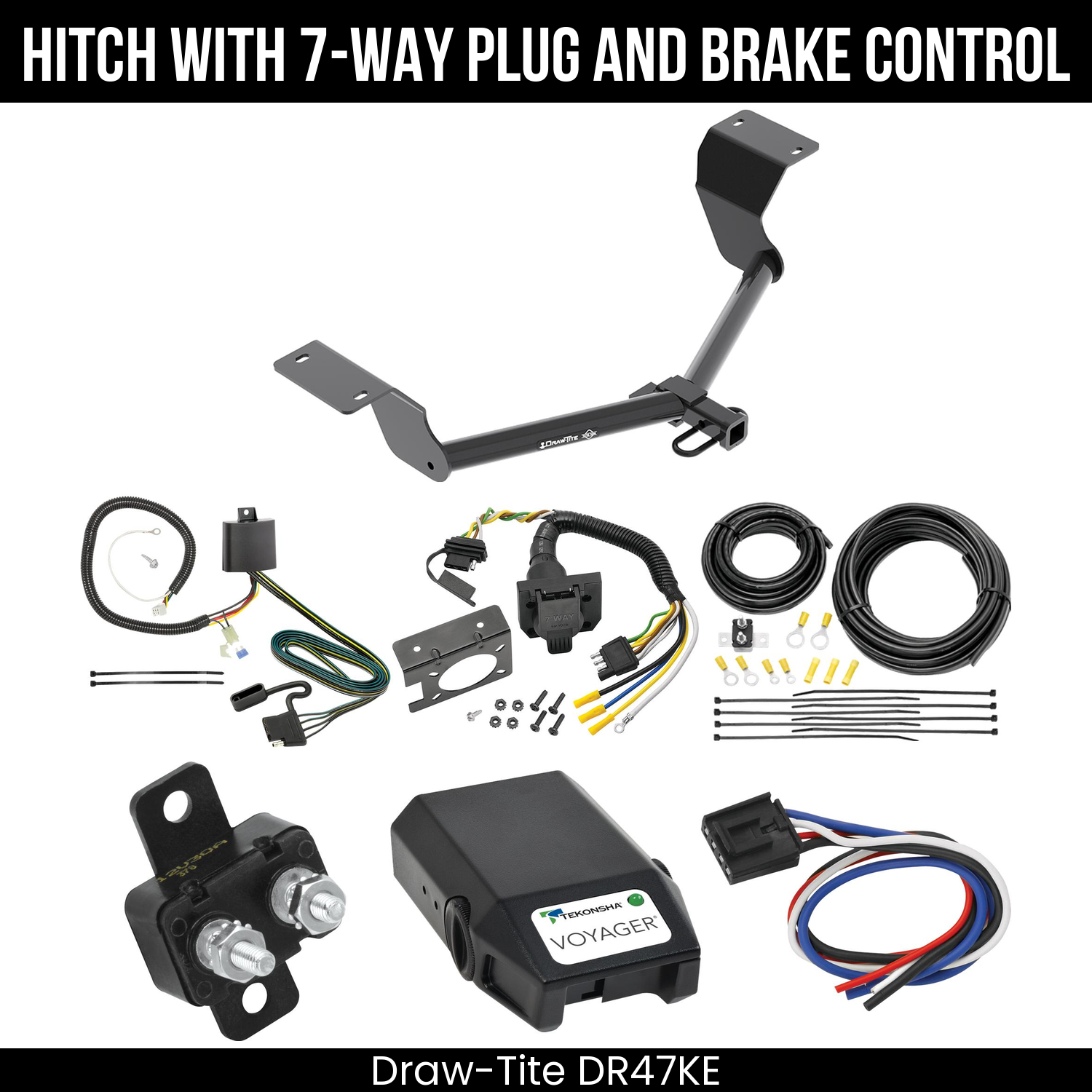 Trailer Hitch , 7-Way , Tekonsha Voyager Brake Control