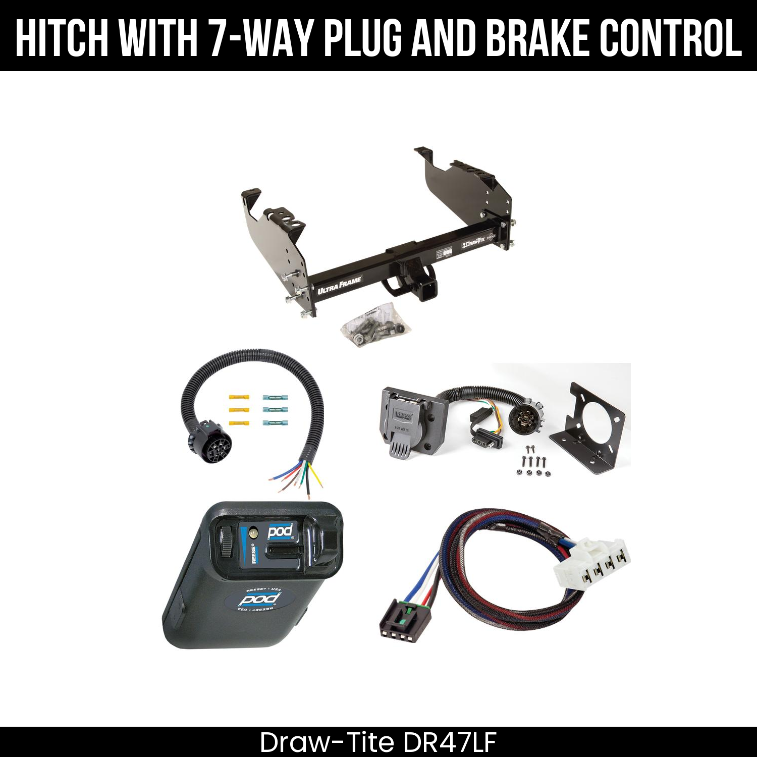 Trailer Hitch , 7-Way , Reese POD Brake Control