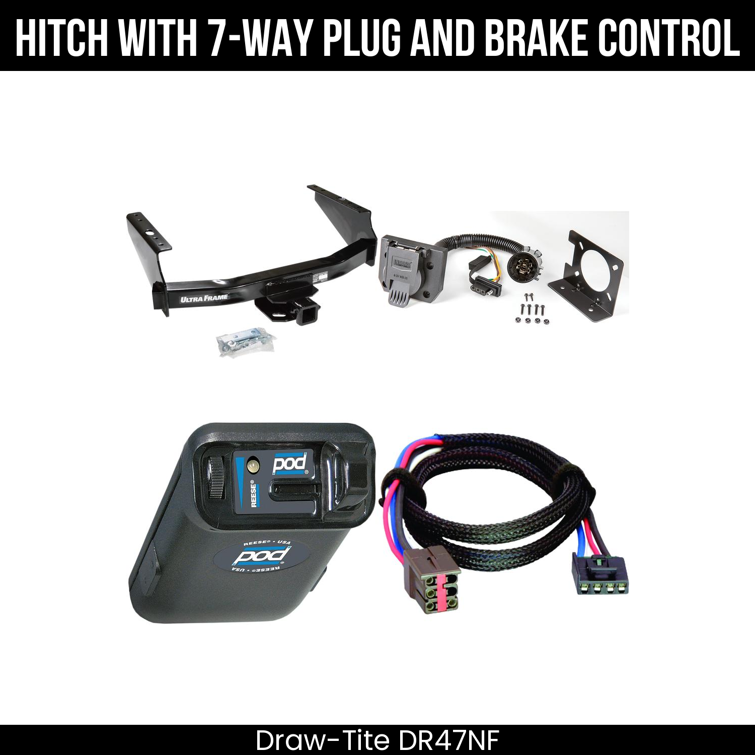 Trailer Hitch , 7-Way , Reese POD Brake Control