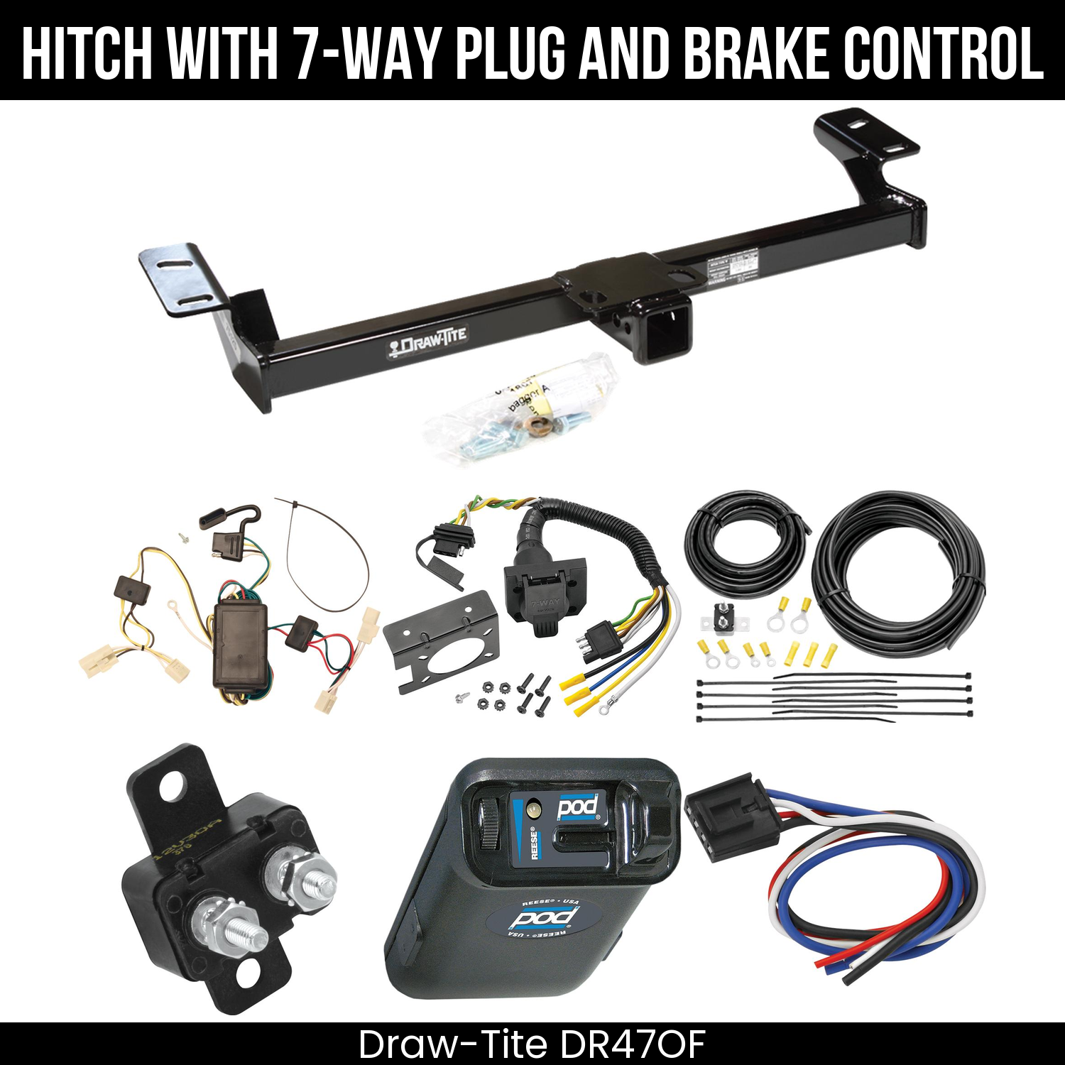 Trailer Hitch , 7-Way , Reese POD Brake Control