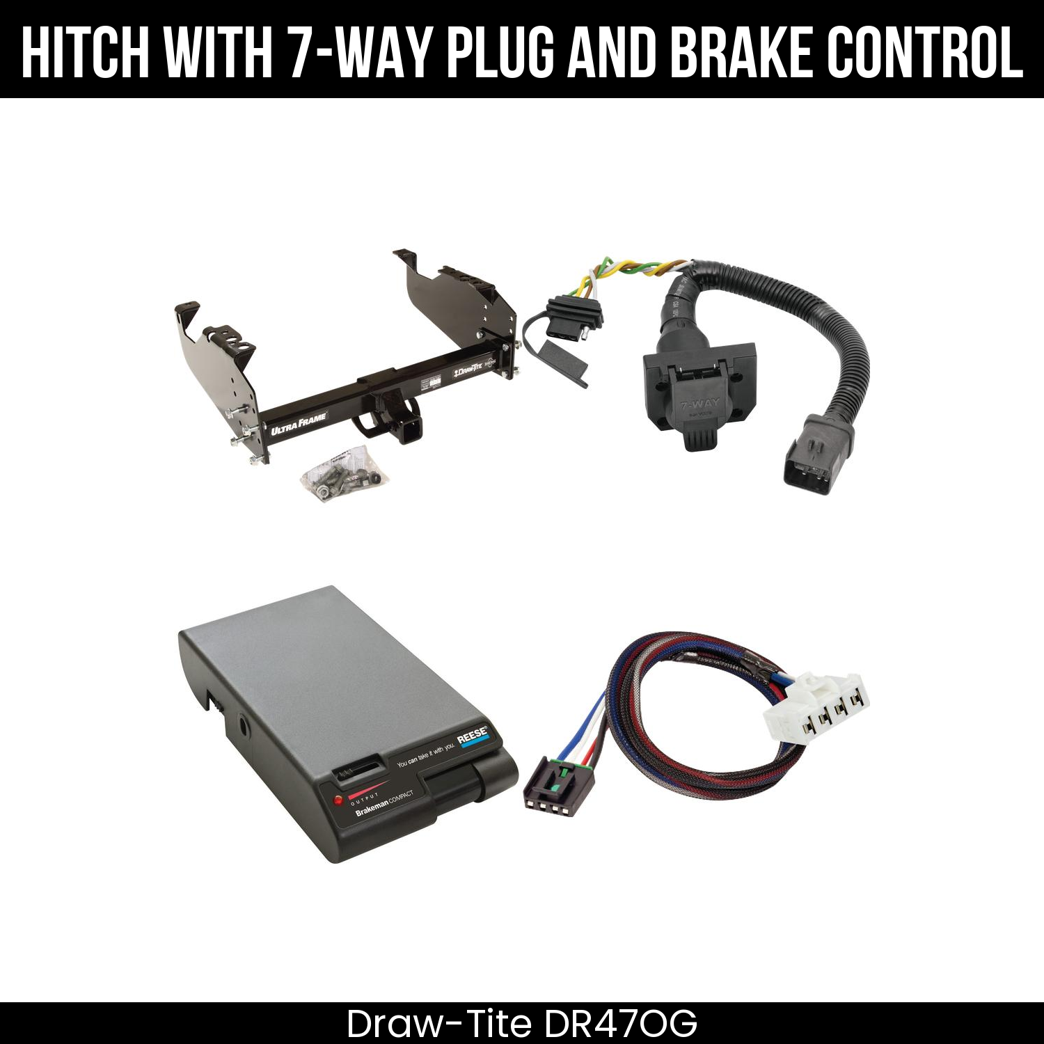 Trailer Hitch , 7-Way , Reese Brakeman Brake Control
