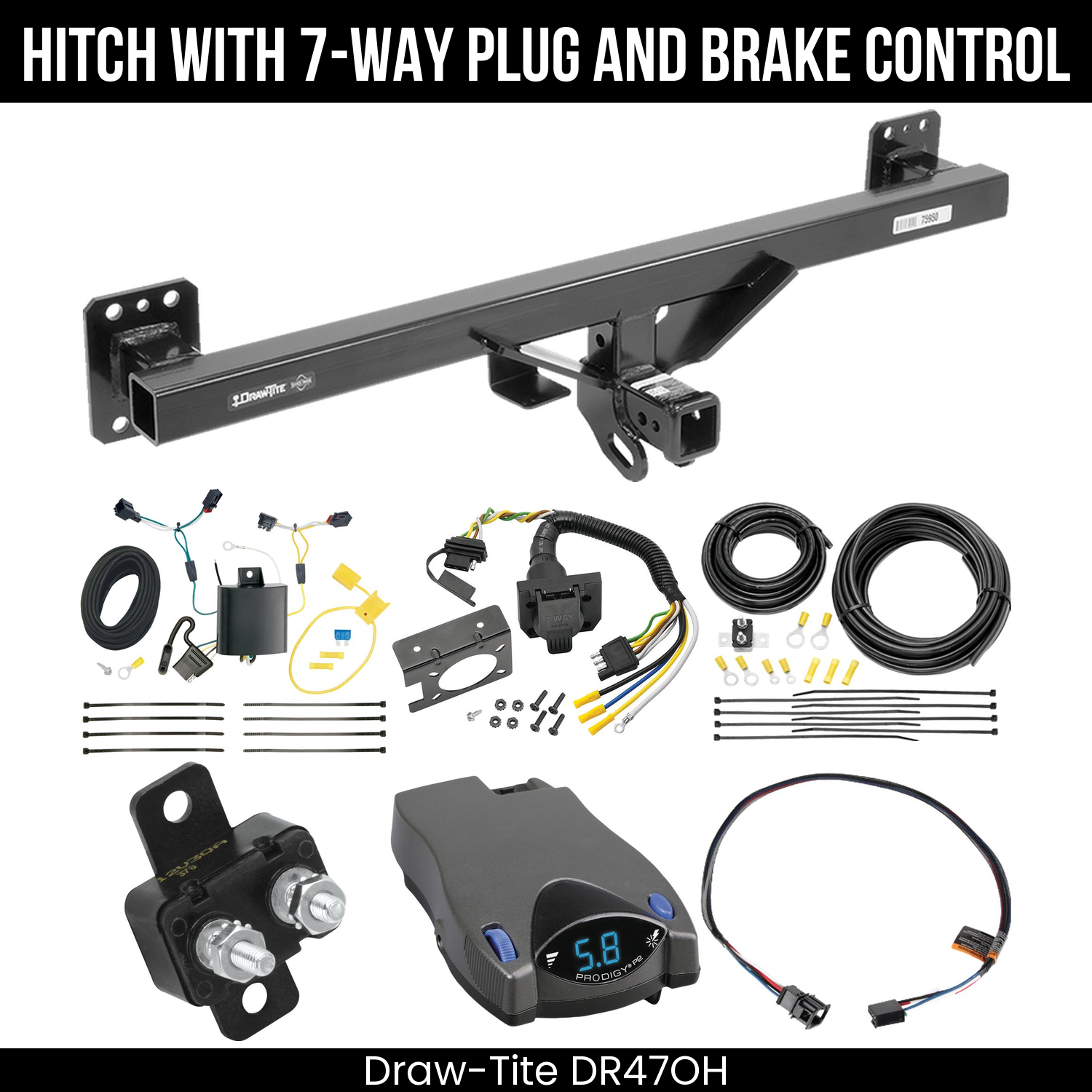 Trailer Hitch , 7-Way , Tekonsha Prodigy P2 Brake Control