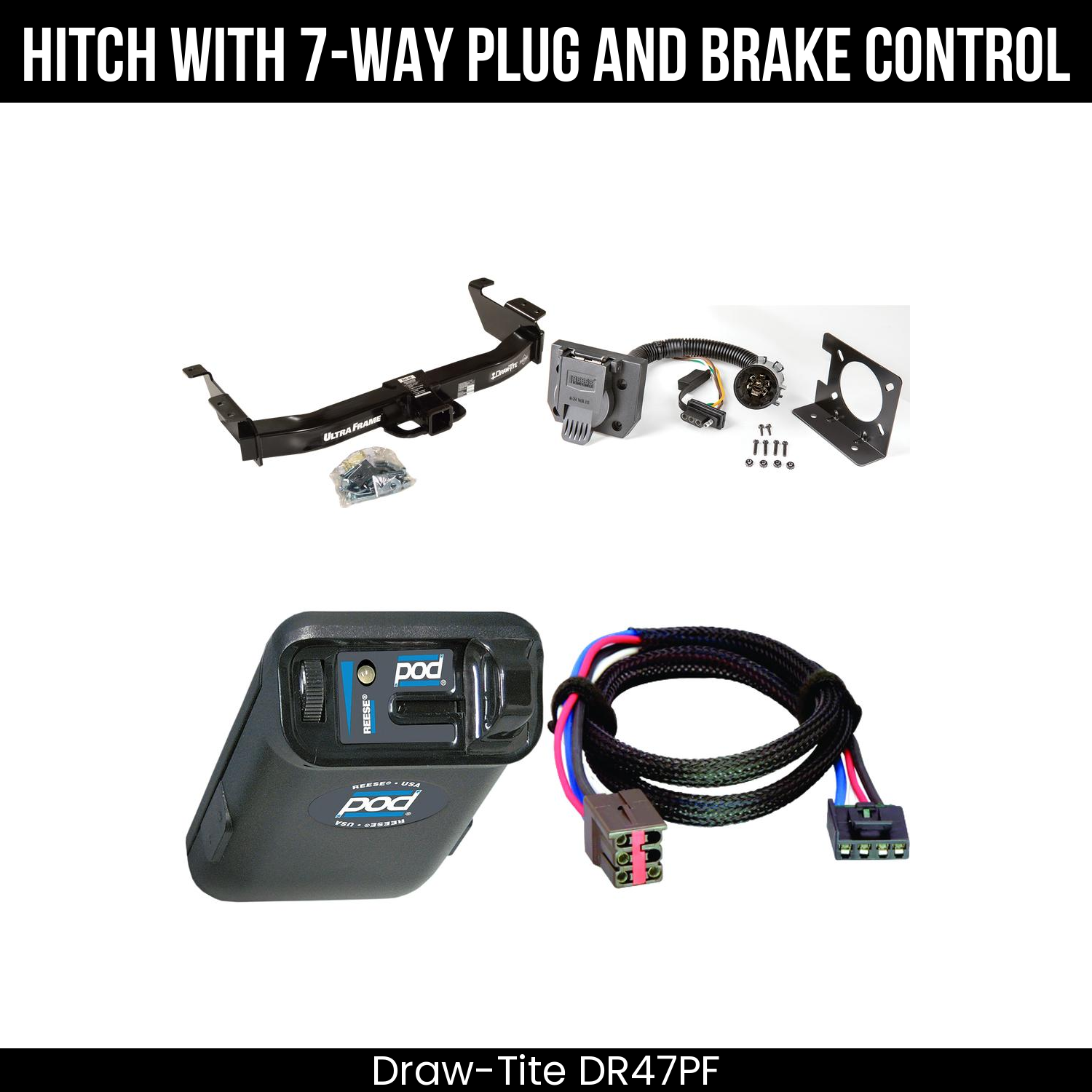 Trailer Hitch , 7-Way , Reese POD Brake Control