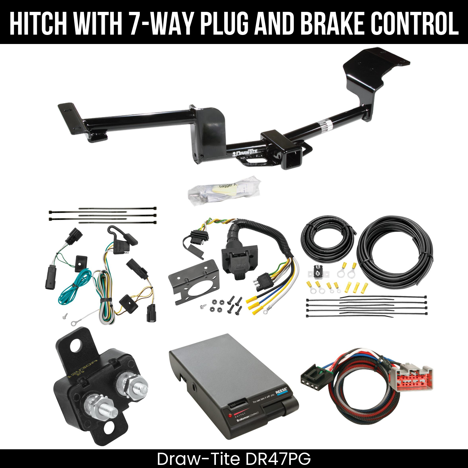 Trailer Hitch , 7-Way , Reese Brakeman Brake Control