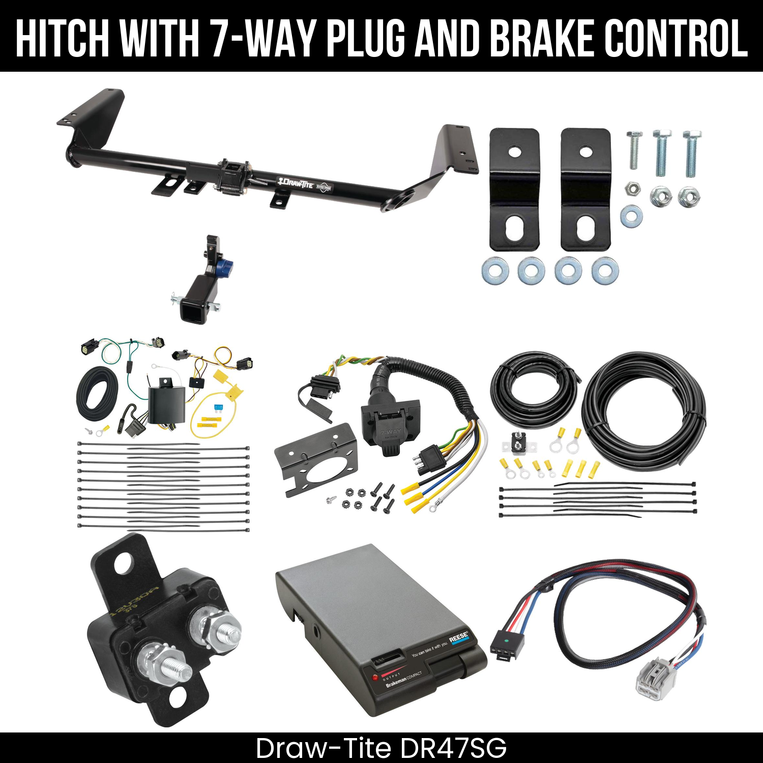 Trailer Hitch , 7-Way , Reese Brakeman Brake Control