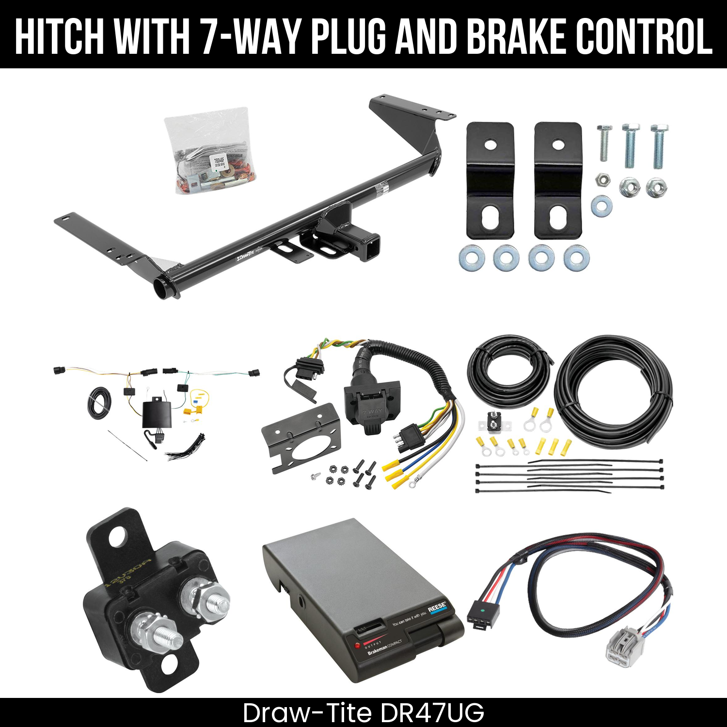 Trailer Hitch , 7-Way , Reese Brakeman Brake Control