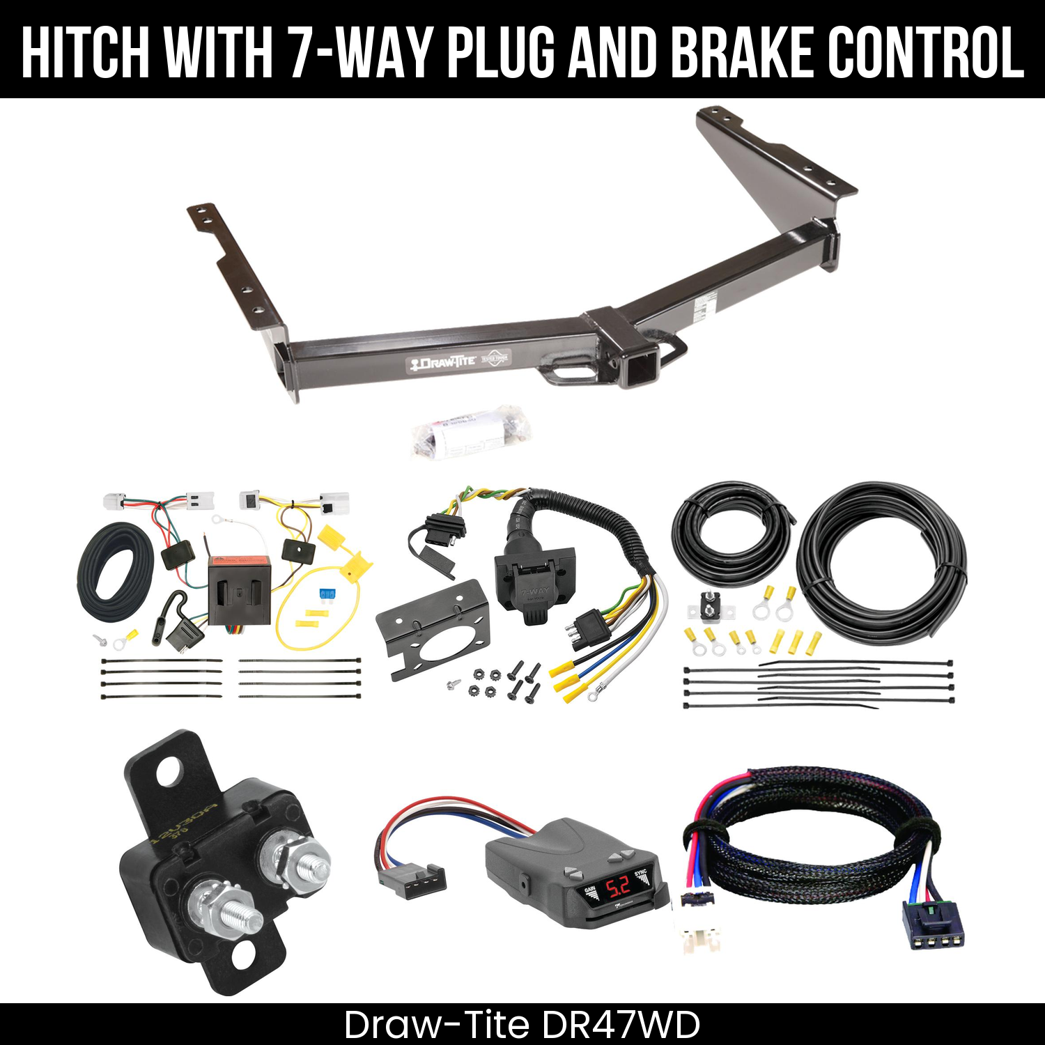 Trailer Hitch , 7-Way , Tekonsha Brakeman IV Brake Control