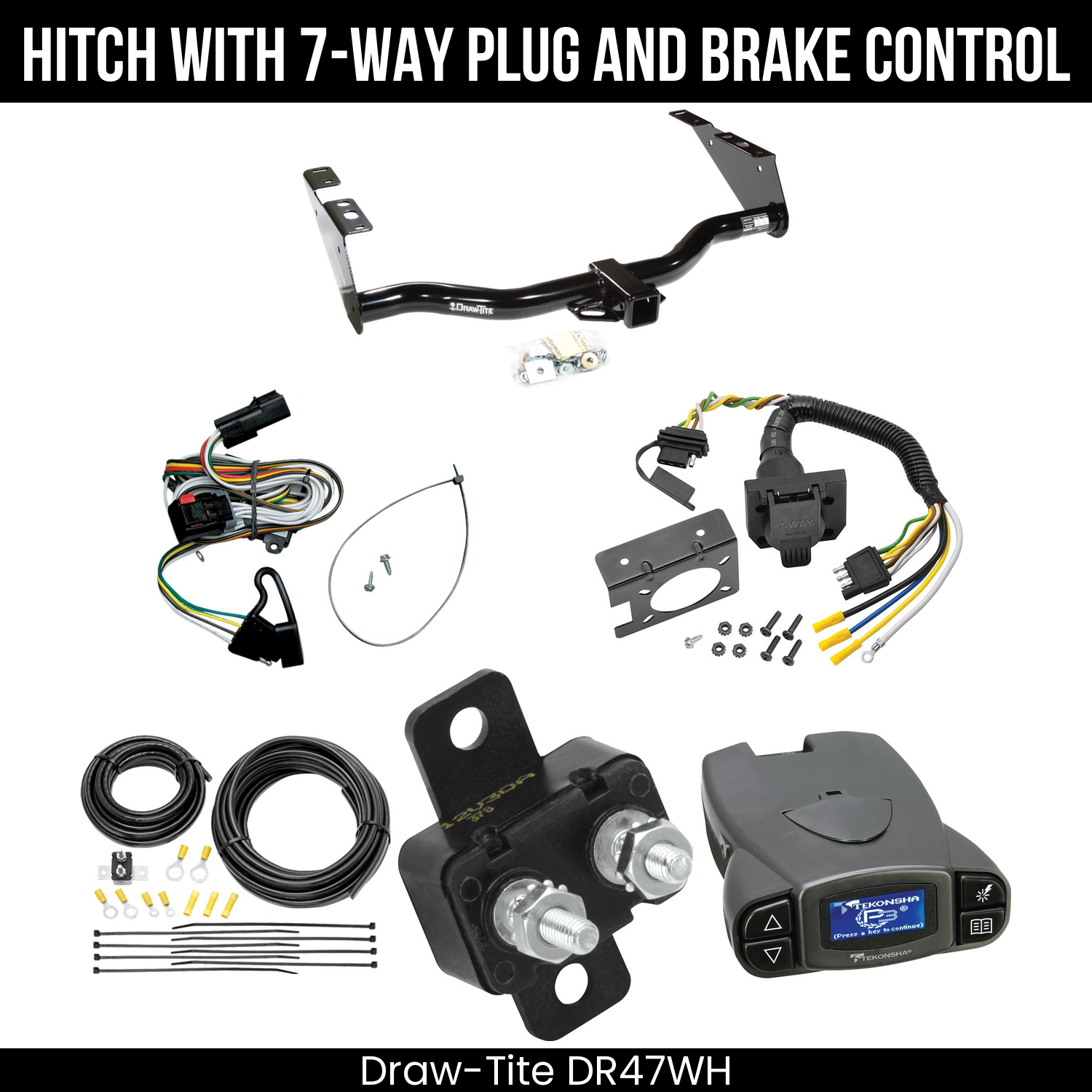 Trailer Hitch , 7-Way , Tekonsha Prodigy P3 Brake Control
