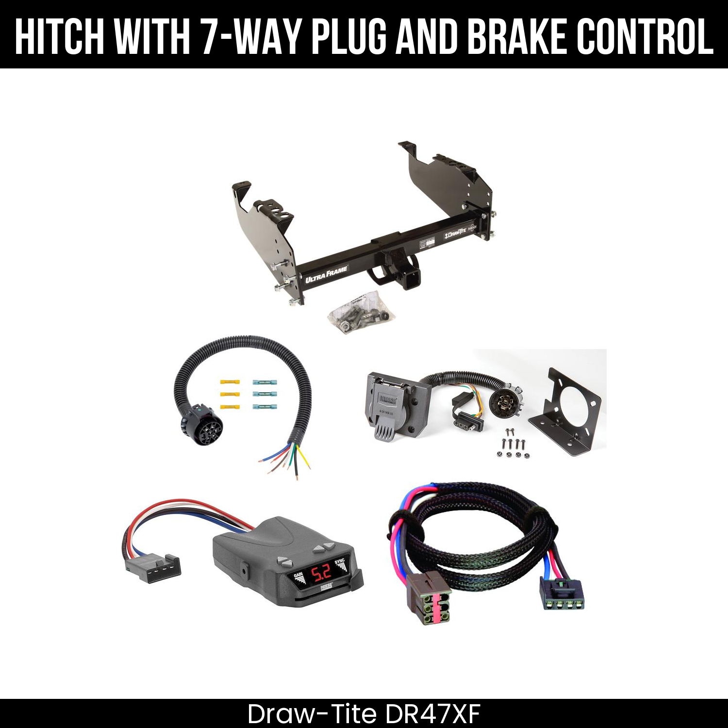 Trailer Hitch , 7-Way , Reese Brakeman IV Brake Control