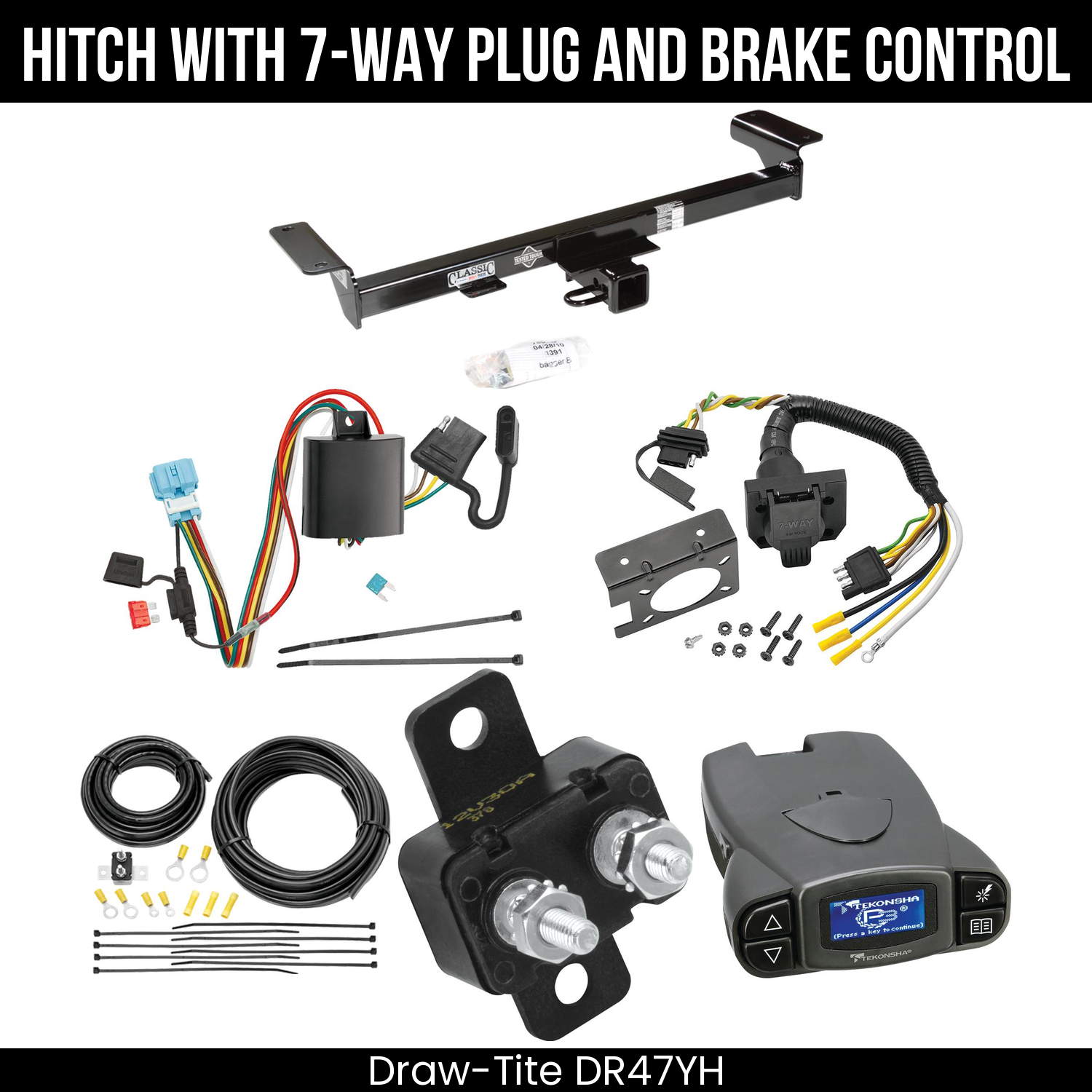 Trailer Hitch , 7-Way , Tekonsha Prodigy P3 Brake Control