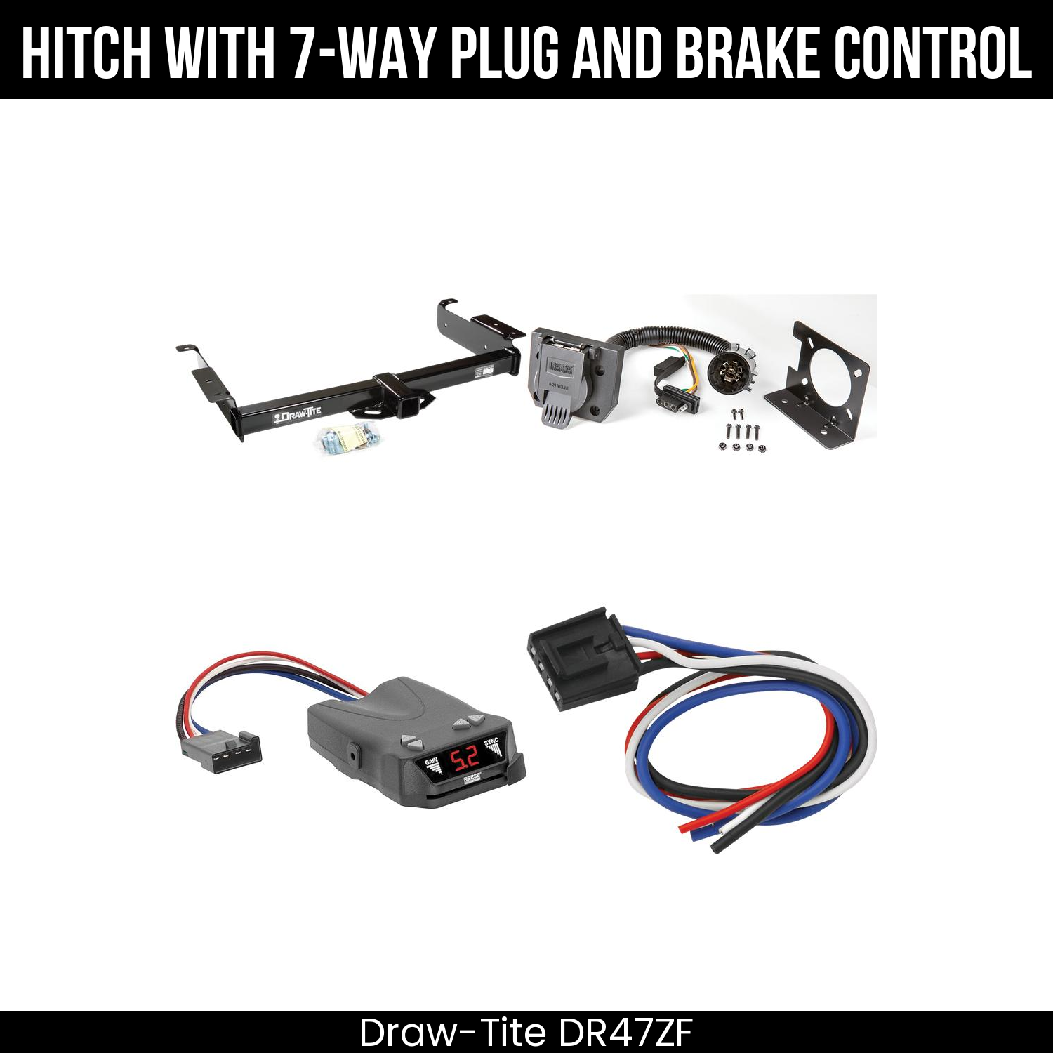 Trailer Hitch , 7-Way , Reese Brakeman IV Brake Control