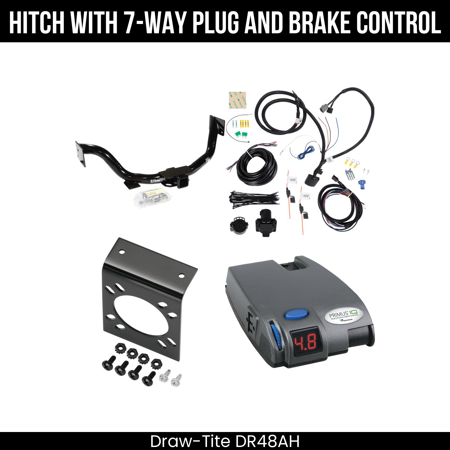 Trailer Hitch , 7-Way , Tekonsha Primus IQ Brake Control
