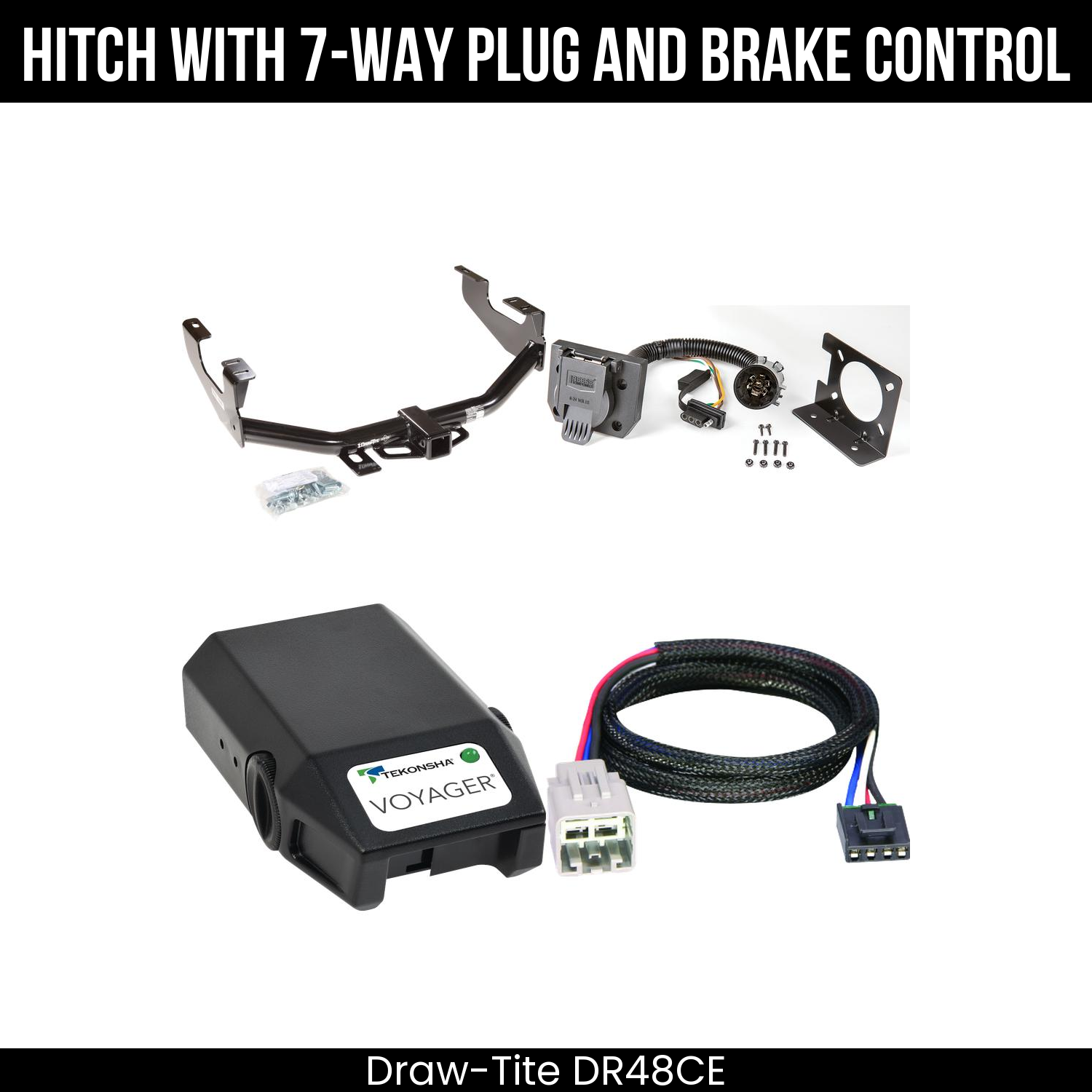 Trailer Hitch , 7-Way , Tekonsha Voyager Brake Control