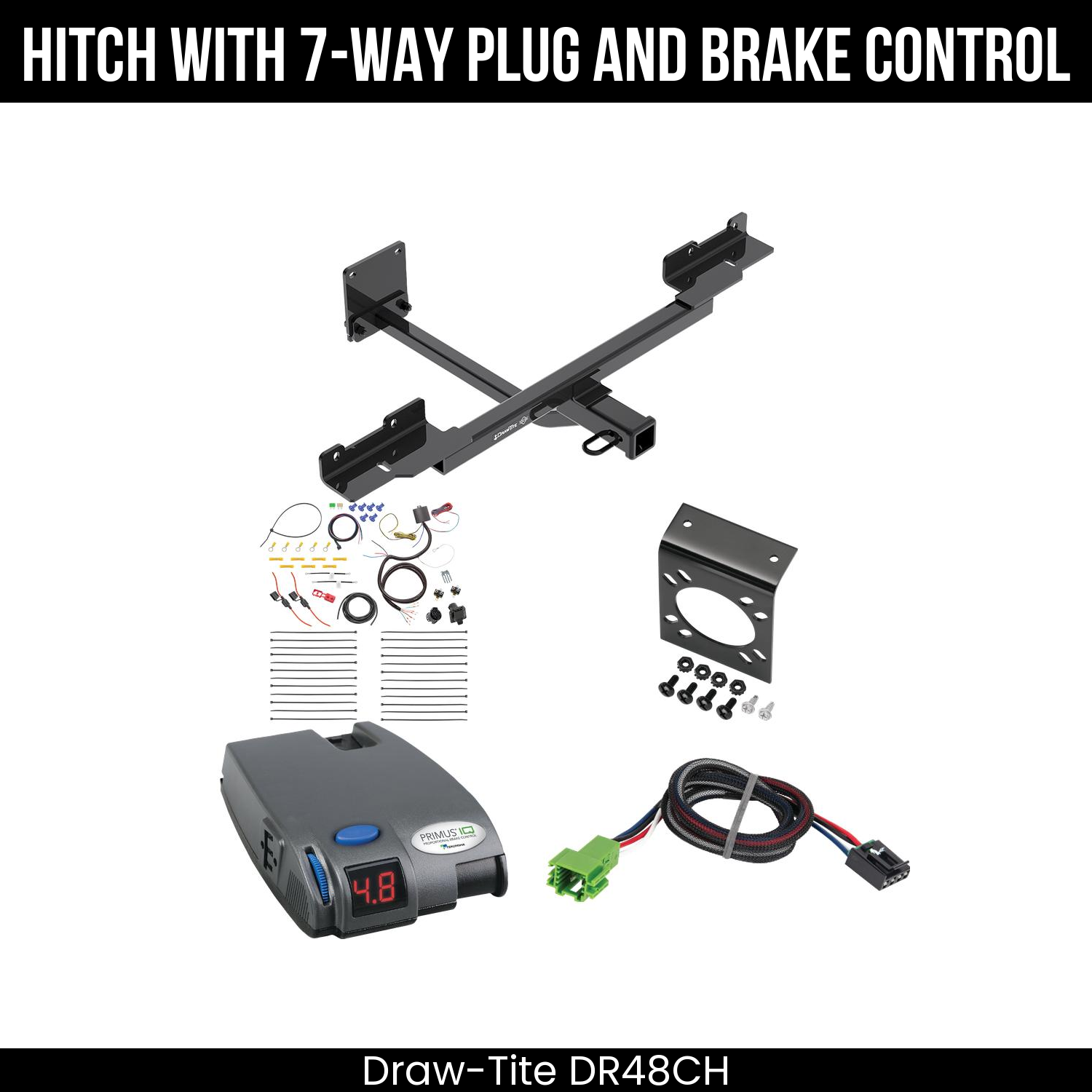 Trailer Hitch , 7-Way , Tekonsha Primus IQ Brake Control