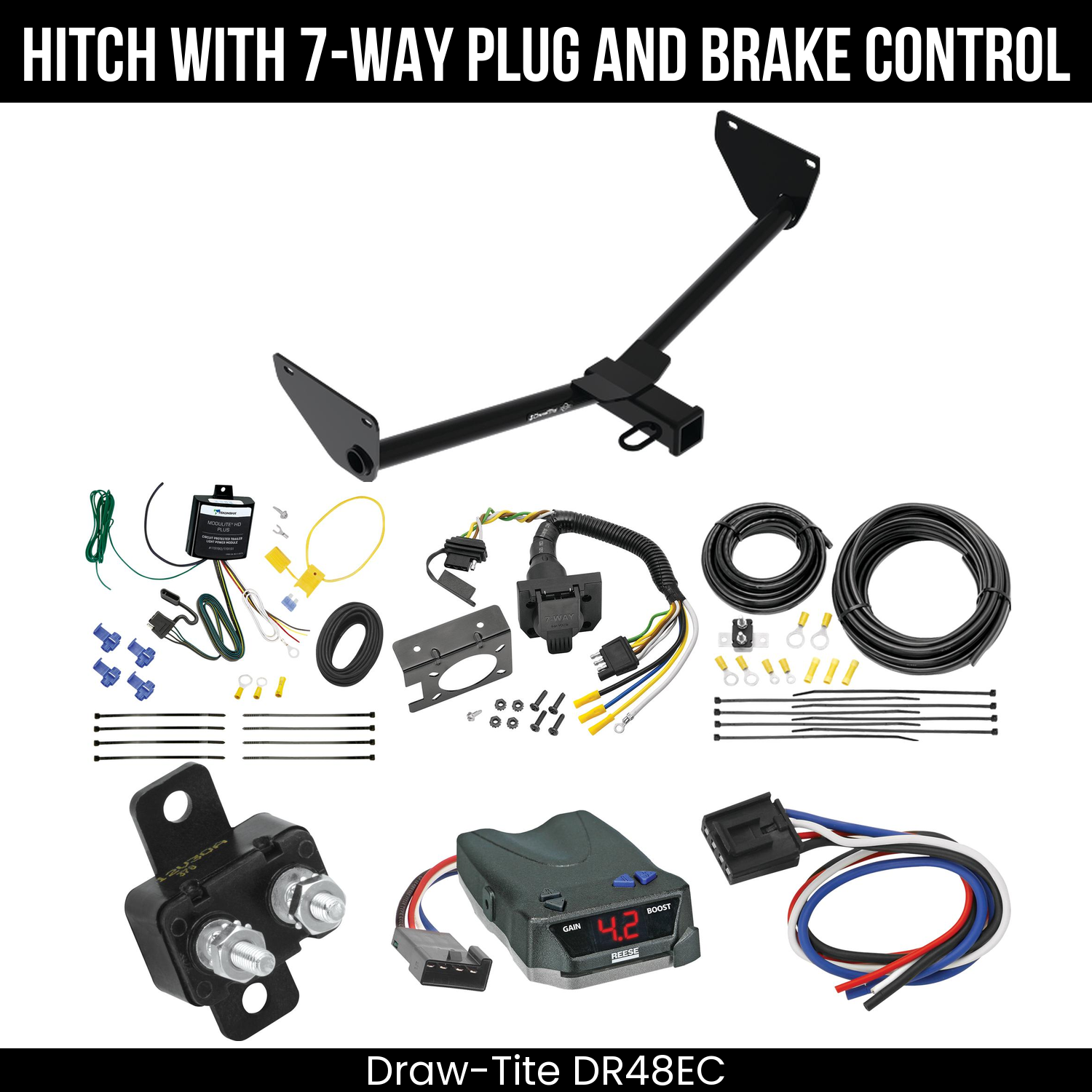 Trailer Hitch , 7-Way , Reese Brake EVN Control