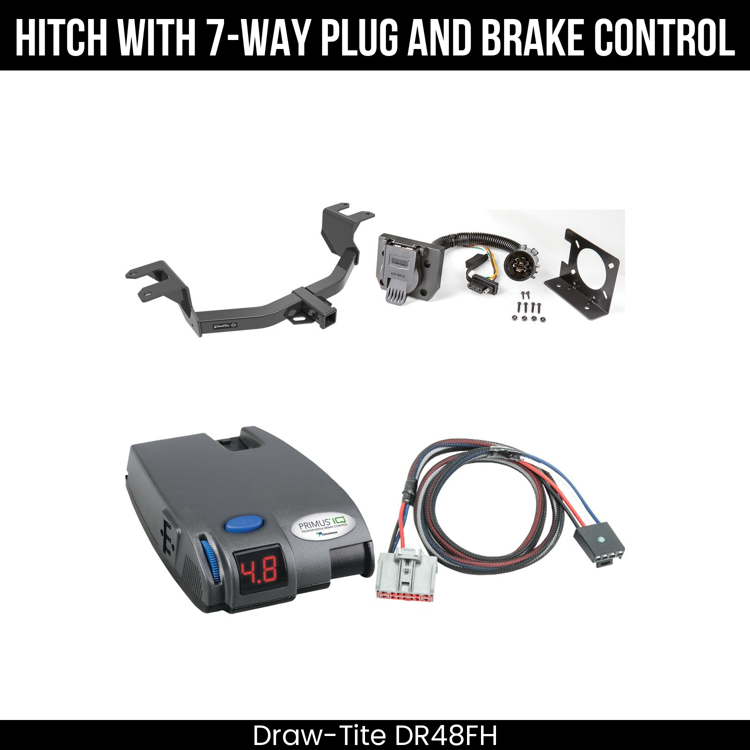 Trailer Hitch , 7-Way , Tekonsha Primus IQ Brake Control